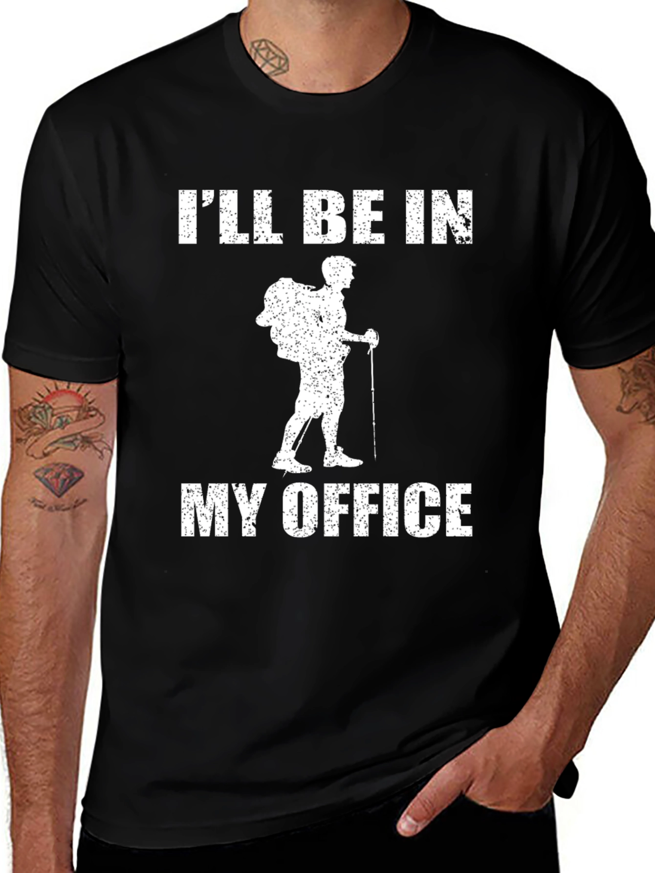 Variant 17 of Hiker's Office T-Shirt - Adventure Calling!