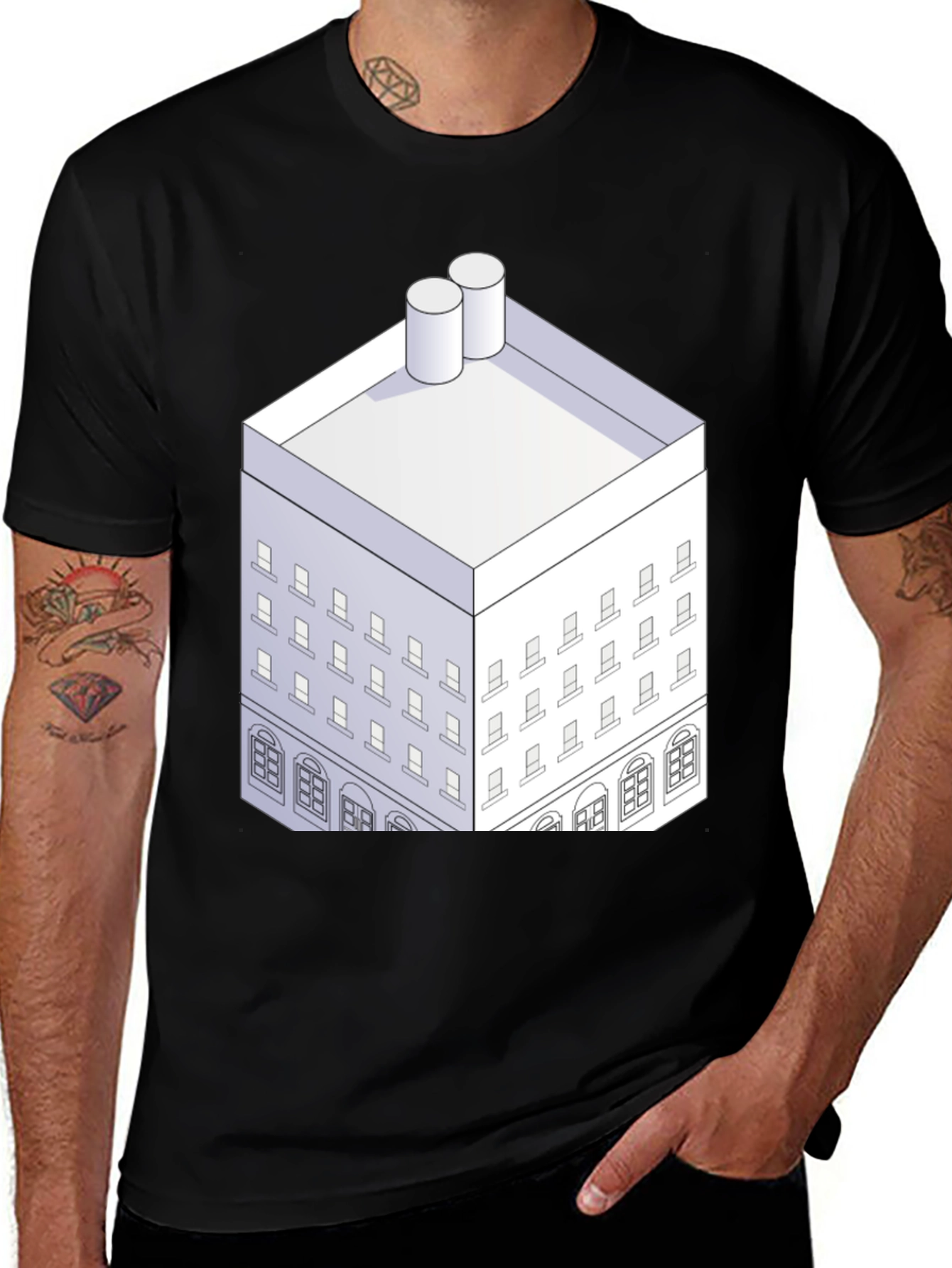 Variant 15 of Isometric Building Tee