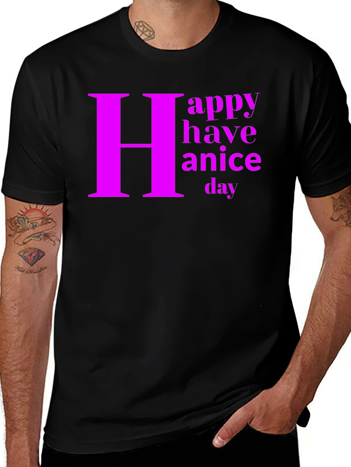 Variant 23 of Happy Have a Nice Day Graphic Tee