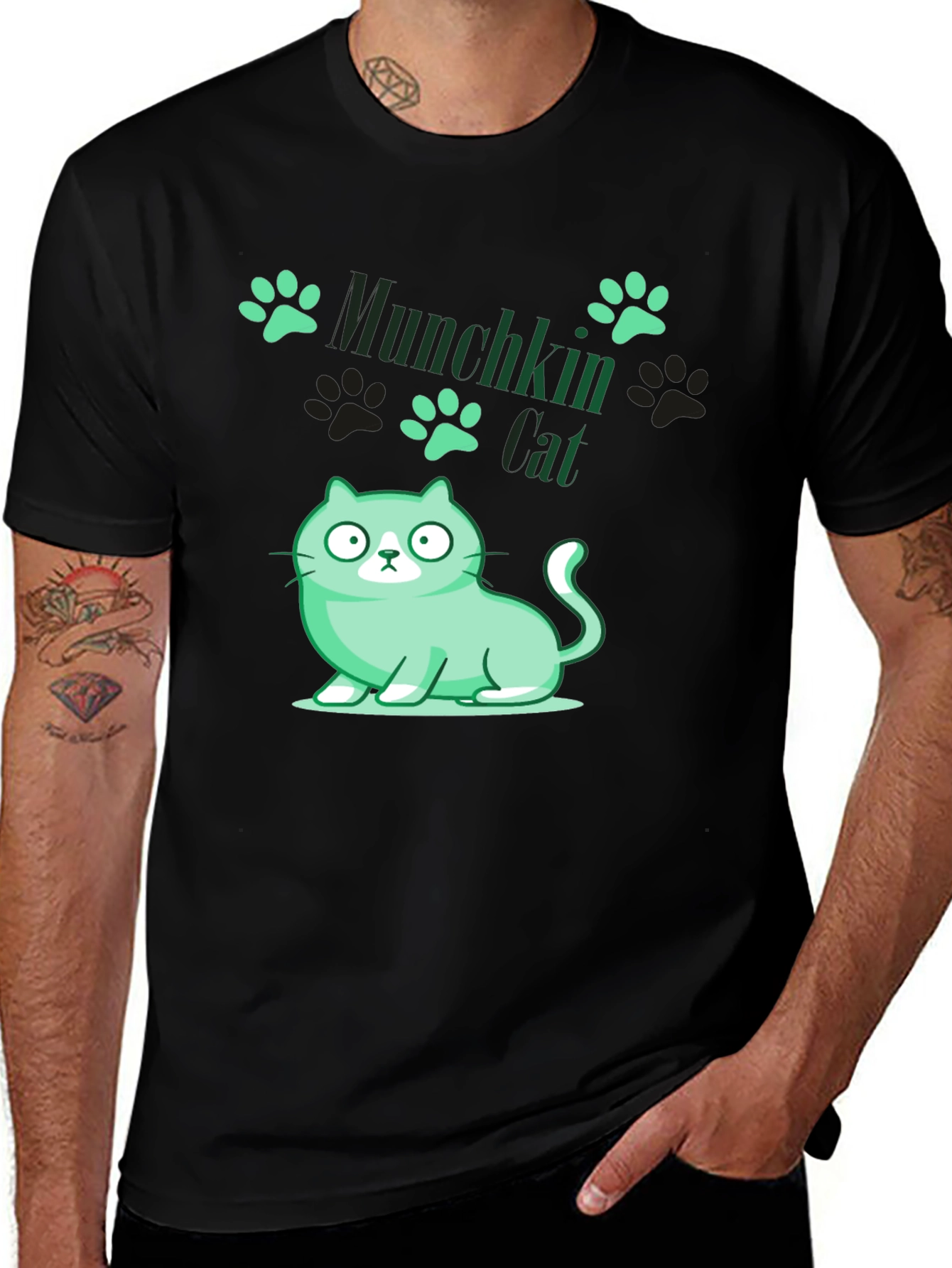 Variant 3 of Munchkin Cat T-Shirt - Novelty Pet Lover Tee