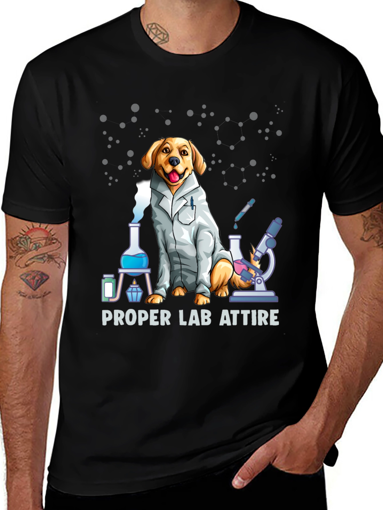 Variant 30 of Funny Dog Lab Attire T-Shirt