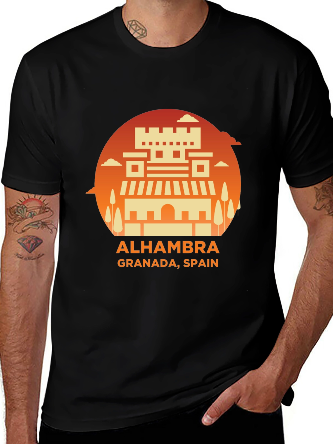 Alhambra, Granada Spain Graphic Tee