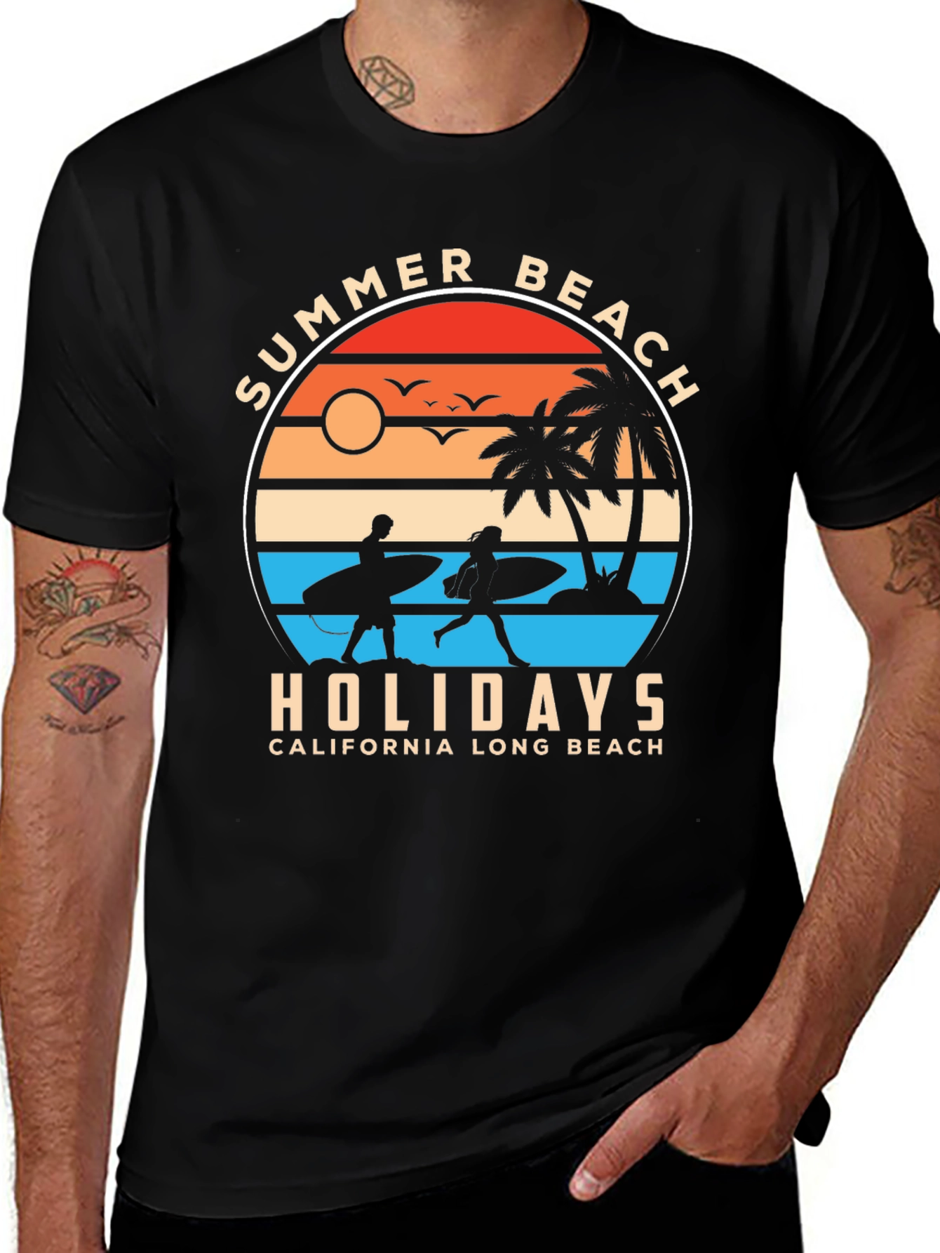 Variant 4 of Summer Beach Holiday Tee