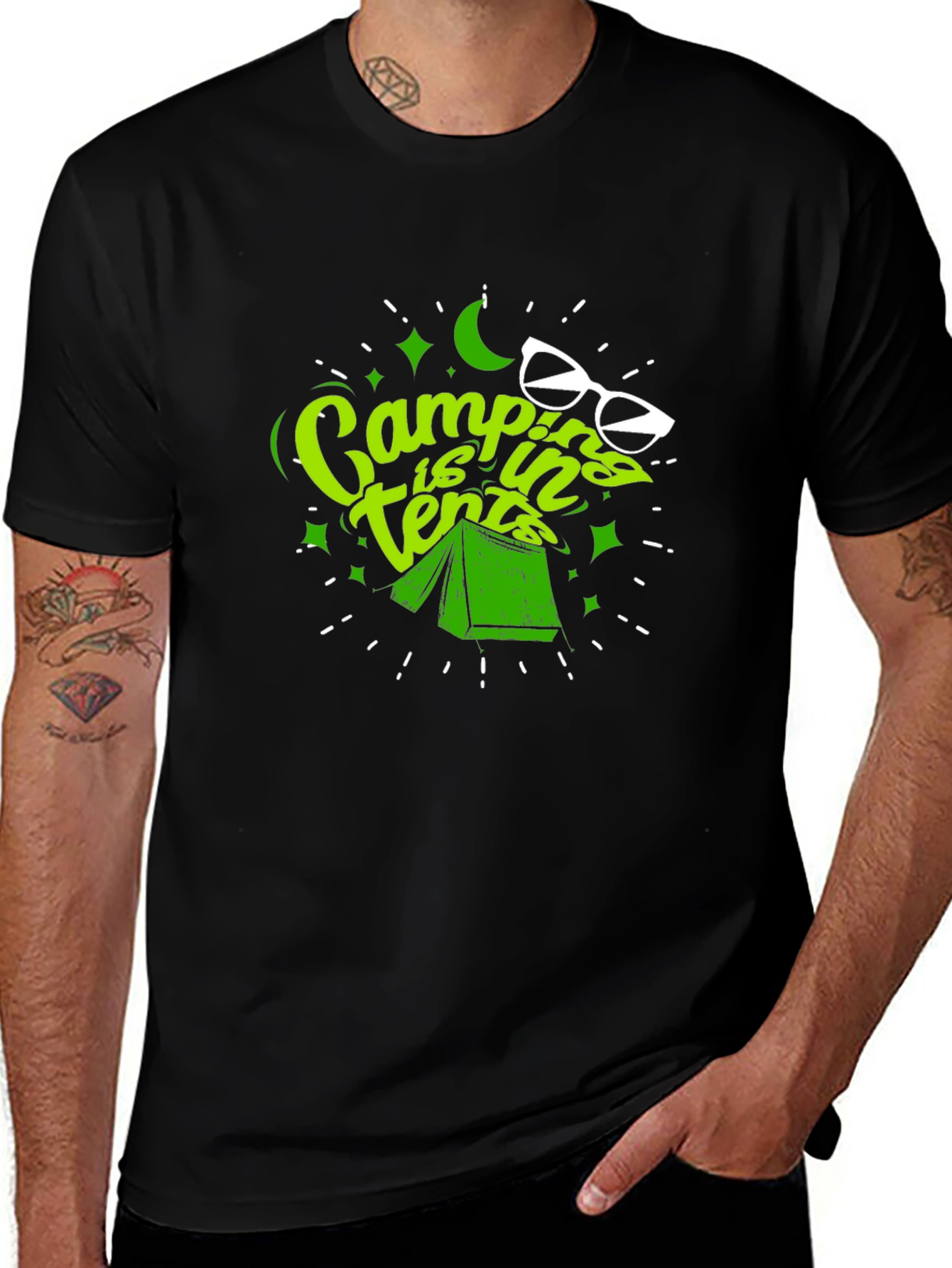 Variant 27 of Camping is In Tents T-Shirt