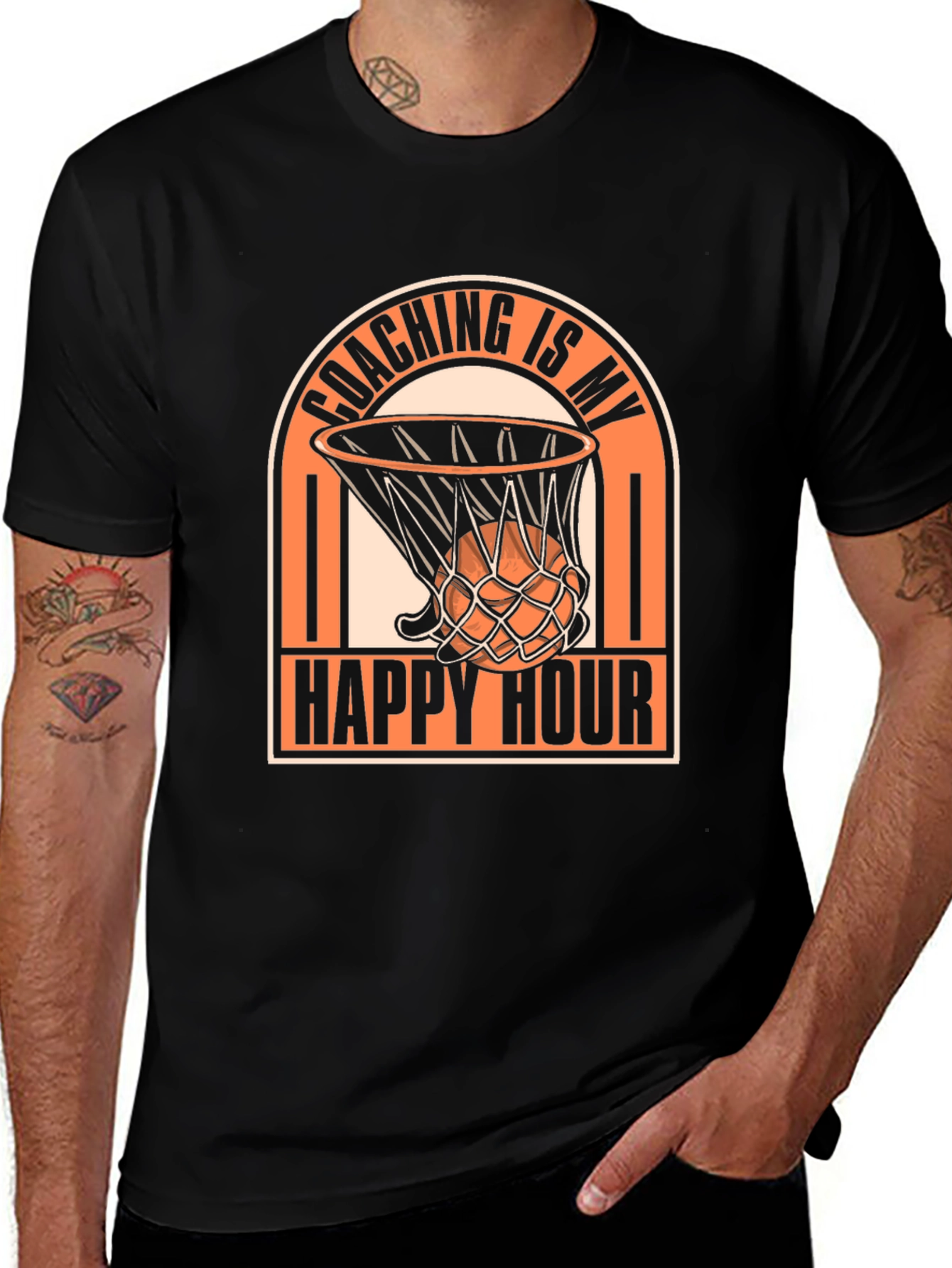 Variant 12 of Coaching Is My Happy Hour Graphic T-Shirt