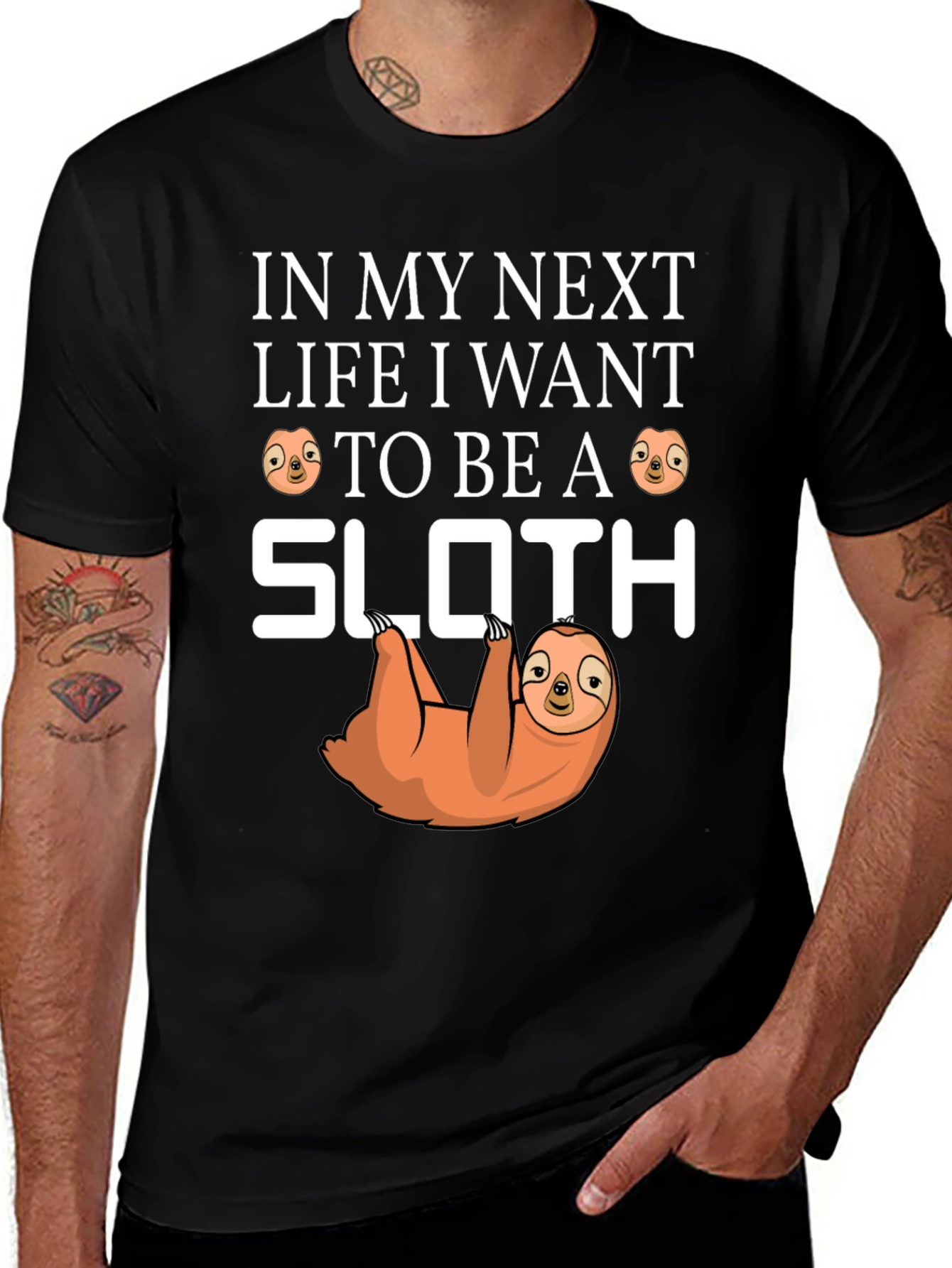 Variant 21 of Sloth Life T-Shirt Funny Animal Tee