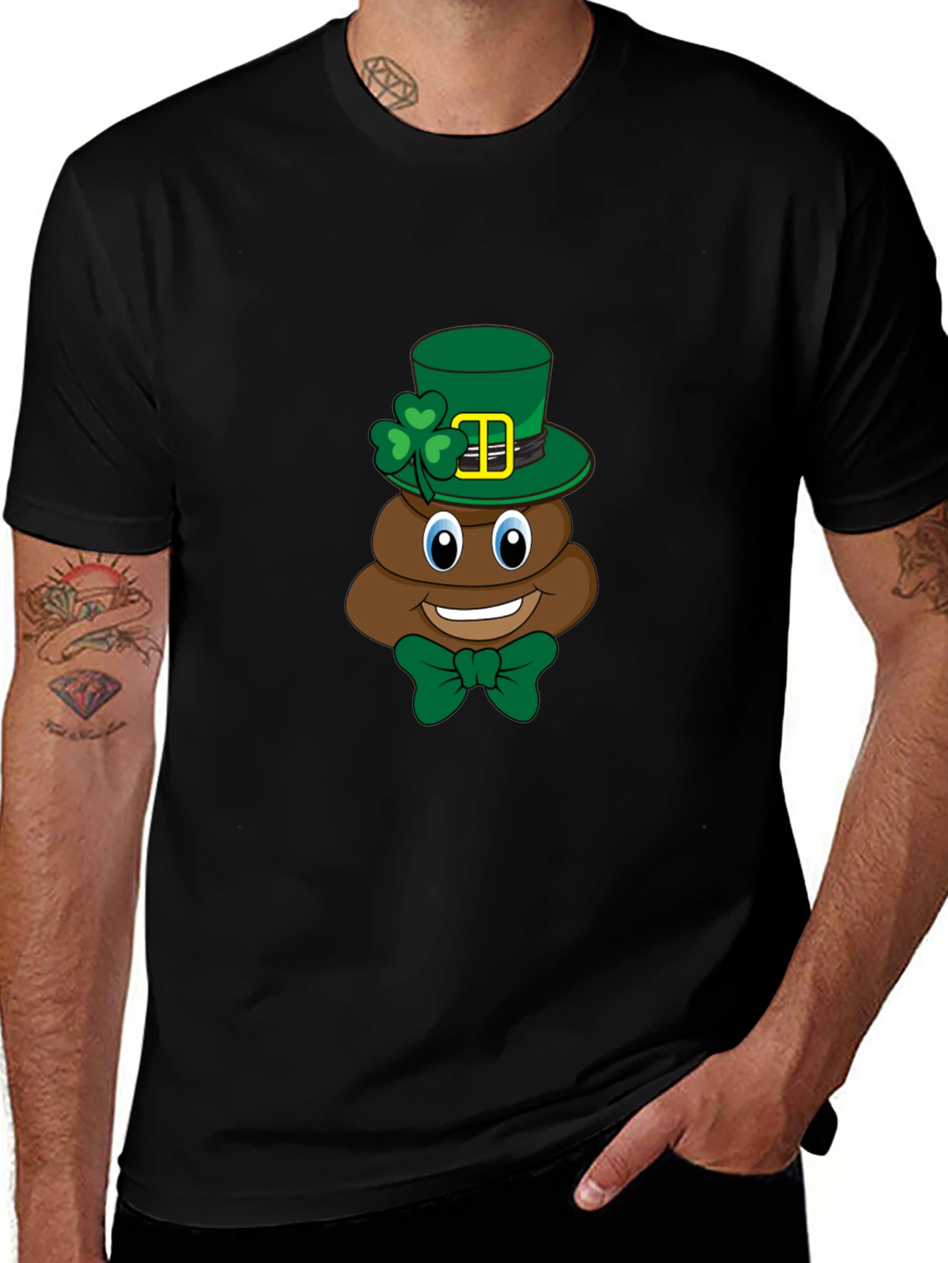 Variant 4 of St. Patrick's Day Poop Emoji T-Shirt