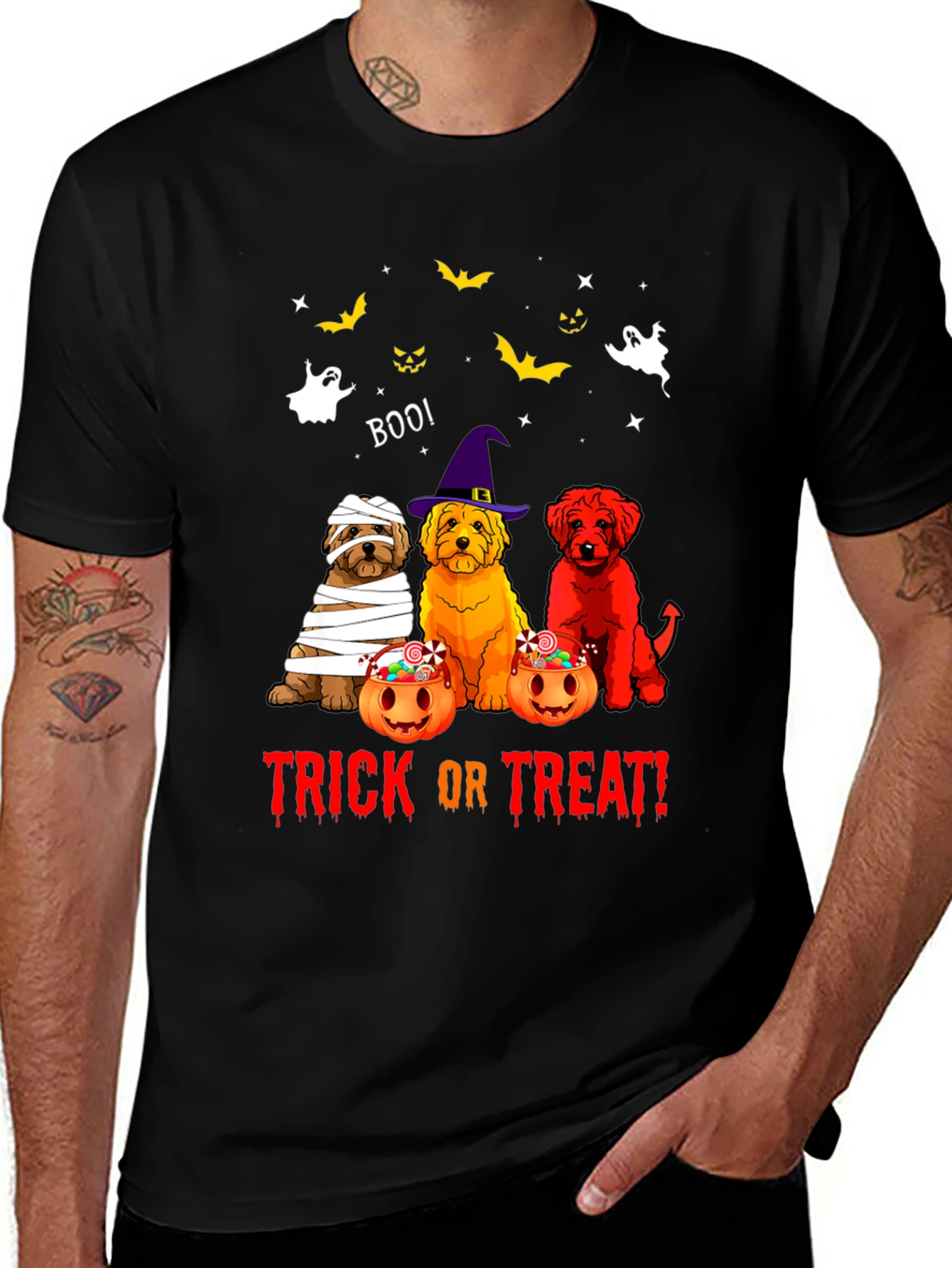 Halloween Dog Lover T-Shirt - Trick or Treat!