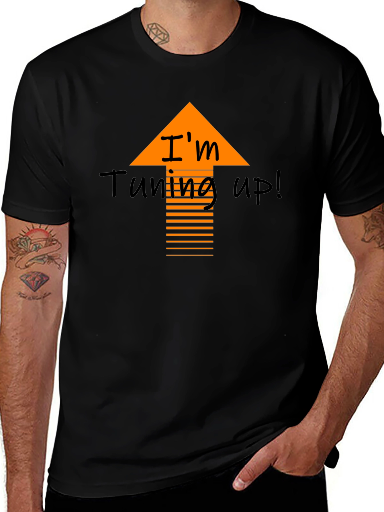 Variant 11 of Tuning Up Graphic Tee - Fun Novelty T-Shirt