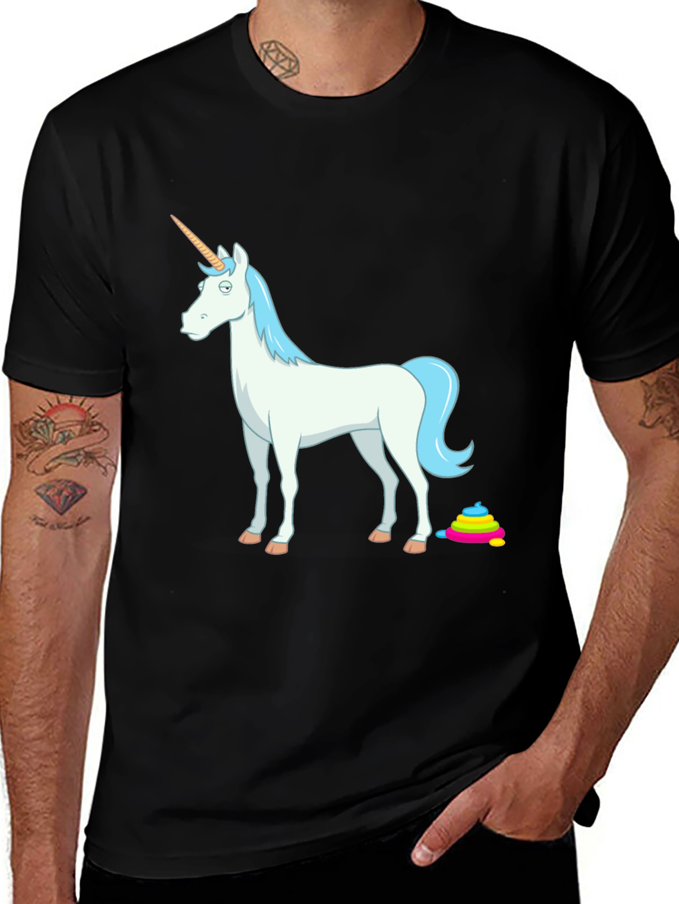 Variant 25 of Unicorn Poop Graphic Tee - Funny Novelty T-Shirt