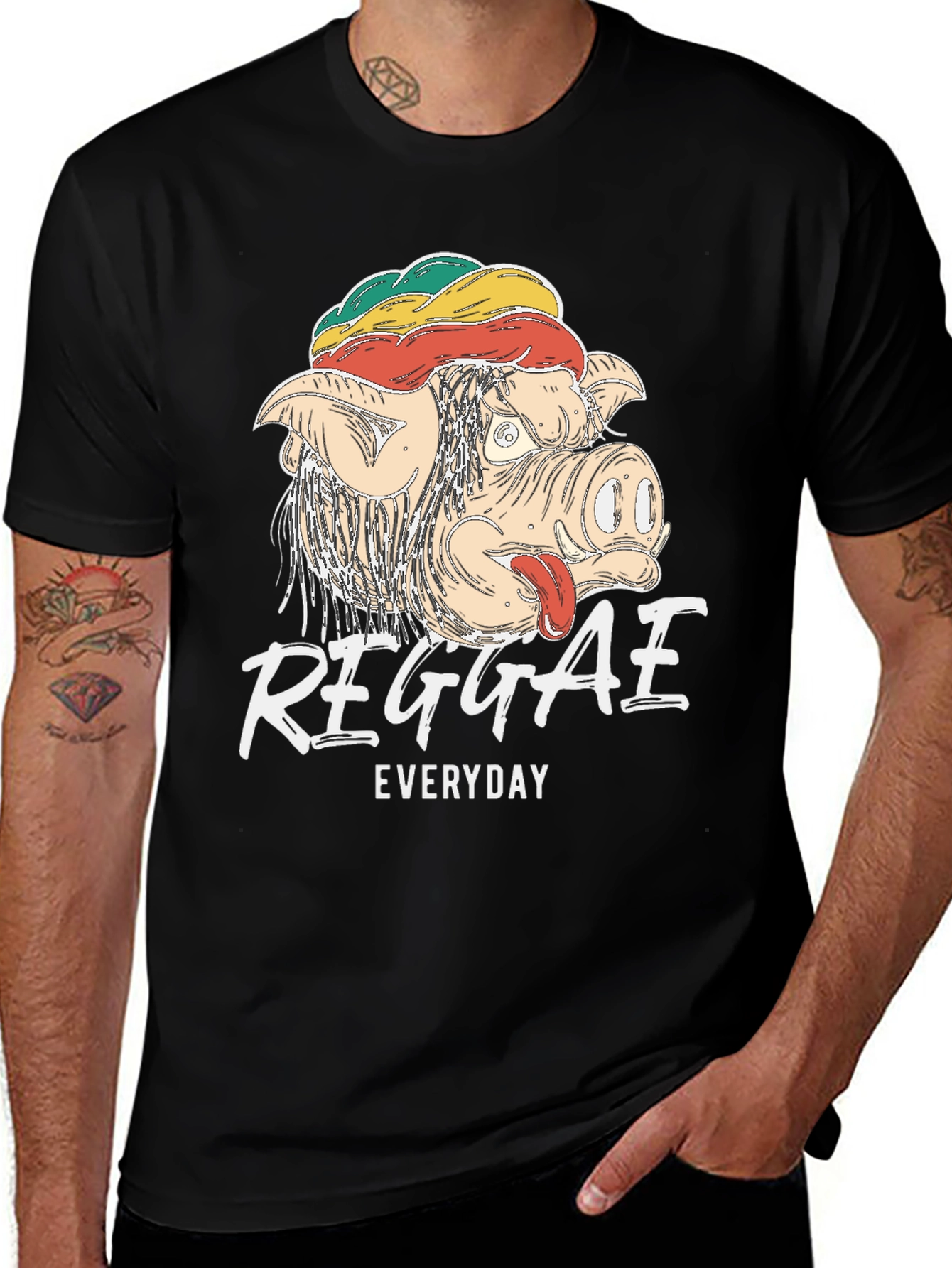 Variant 9 of Reggae Everyday Graphic T-Shirt