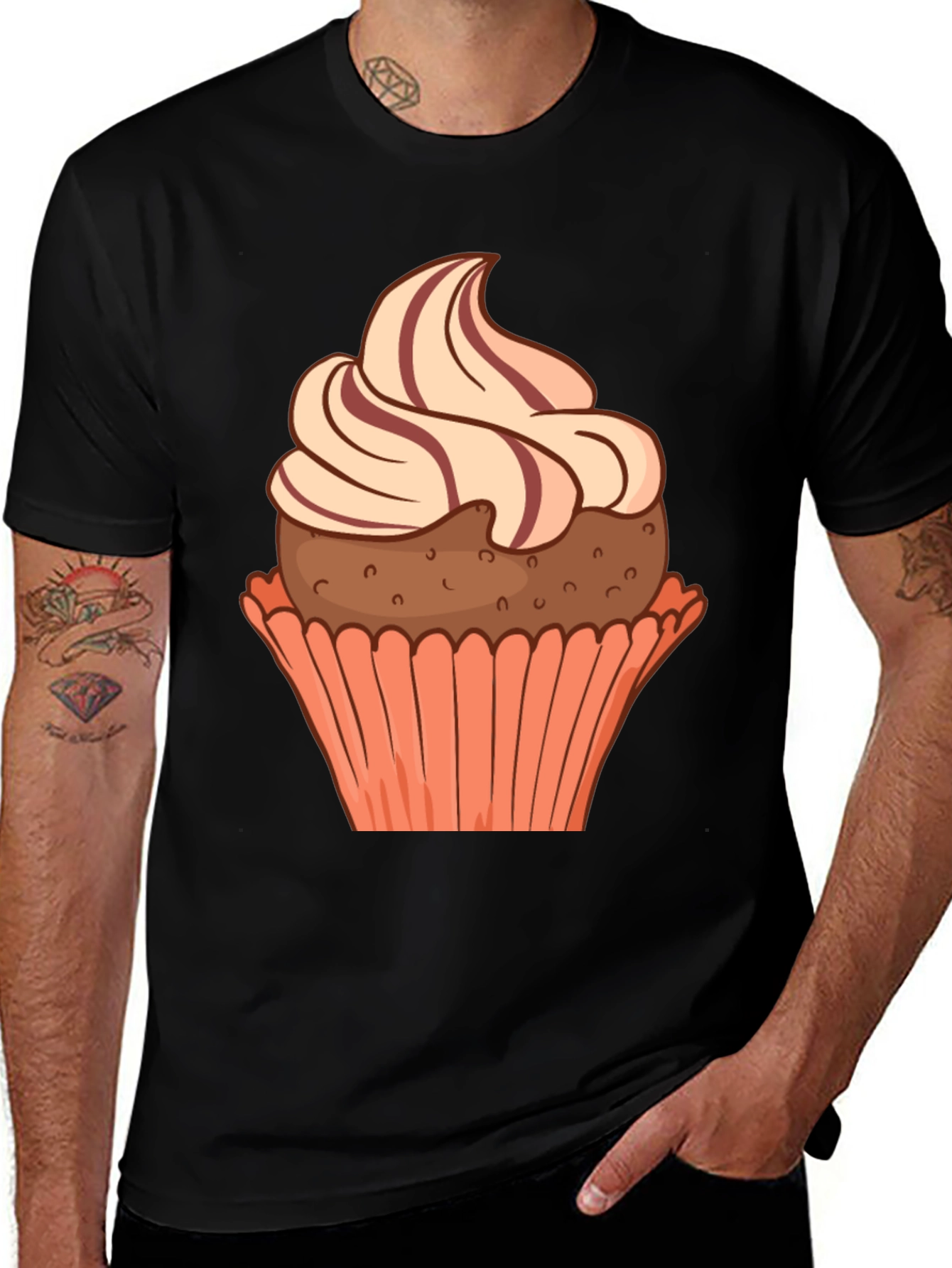 Variant 21 of Cupcake Graphic T-Shirt - Sweet Treat Design