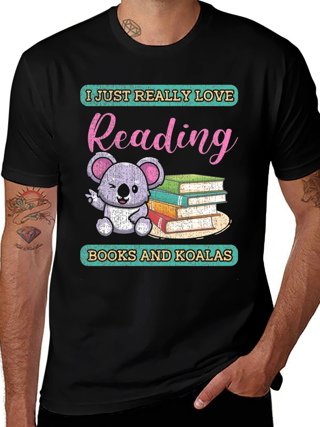 Variant 8 of Reading Books & Koalas T-Shirt