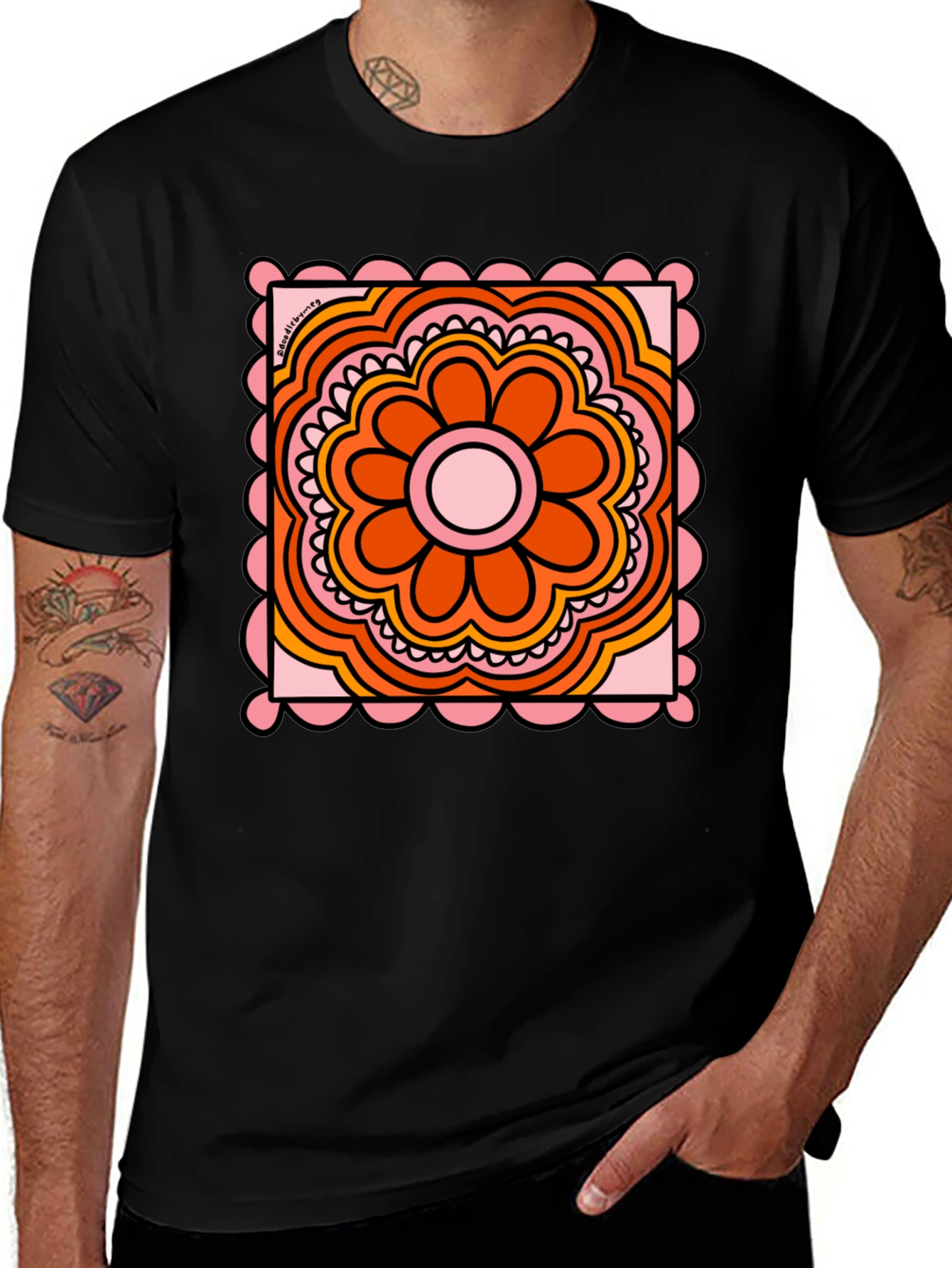 Variant 29 of Retro Flower Power Graphic T-Shirt