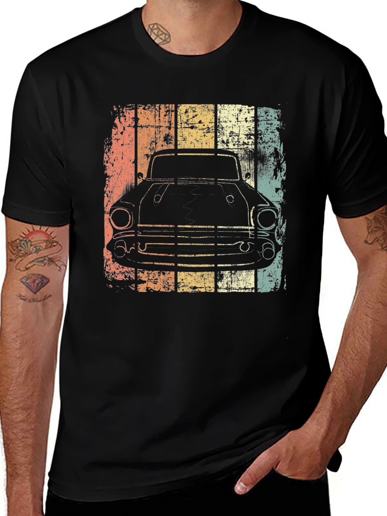 Variant 30 of Vintage Car Graphic T-Shirt - Classic Cool Design