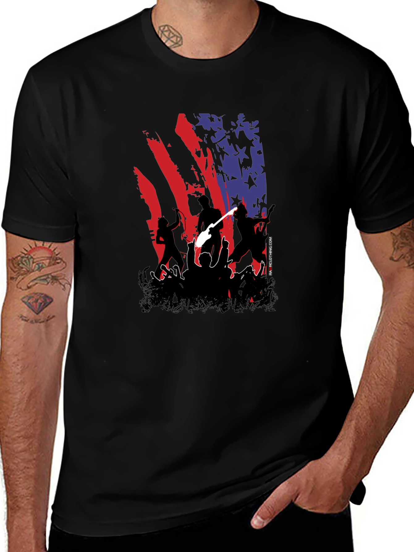 Variant 23 of American Flag Concert Tee - Patriotic Rock