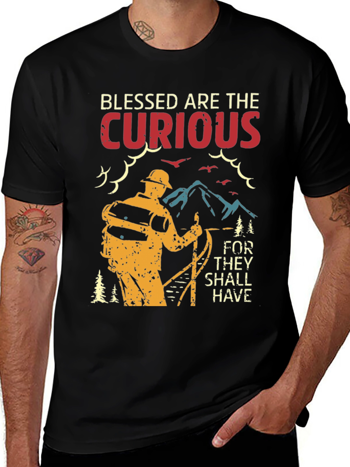 Variant 3 of Blessed Are The Curious Graphic Tee