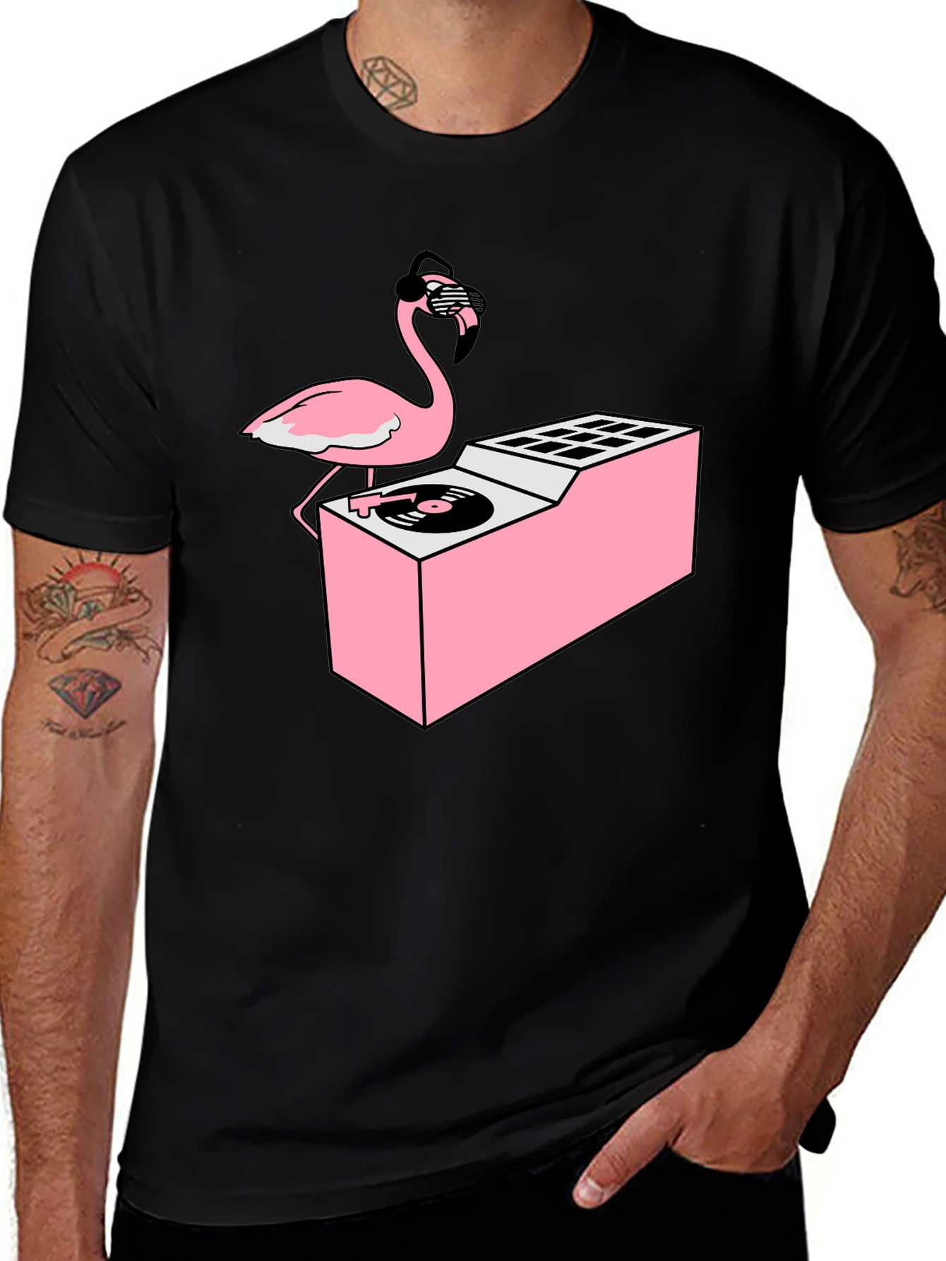 Variant 15 of DJ Flamingo Graphic T-Shirt