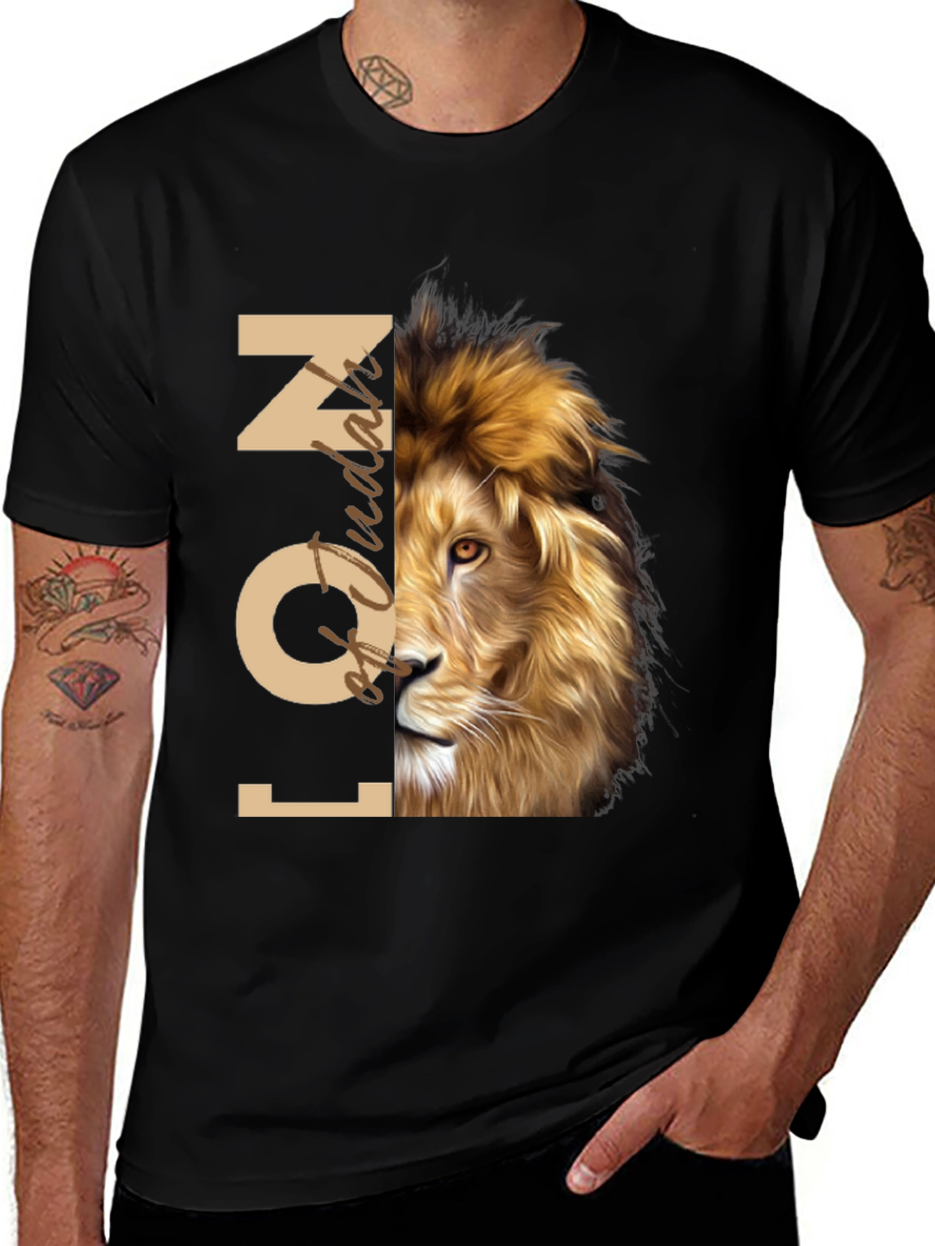 Variant 16 of Lion Icon Graphic Tee - Stylish Men's T-Shirt
