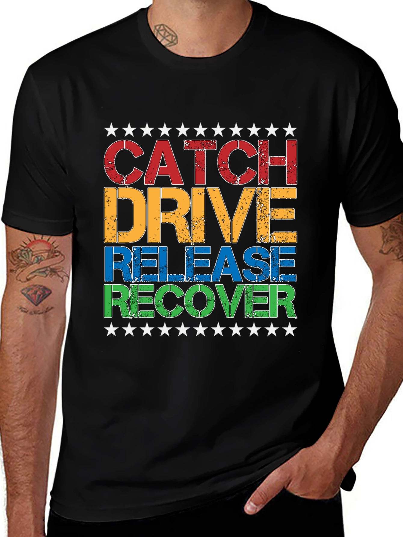 Catch Drive Release Recover T-Shirt