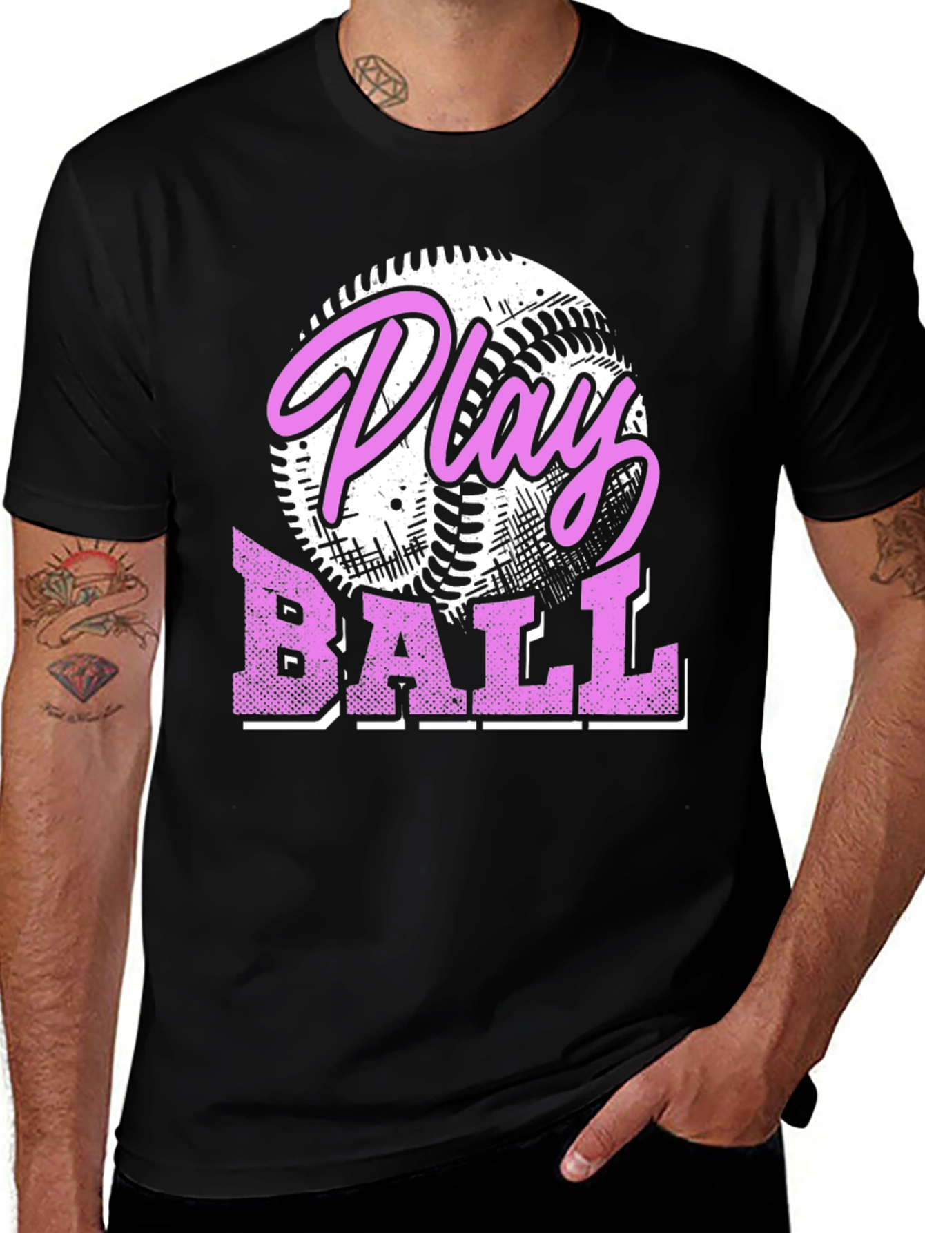 Variant 22 of Play Ball Graphic Tee - Baseball Design T-Shirt
