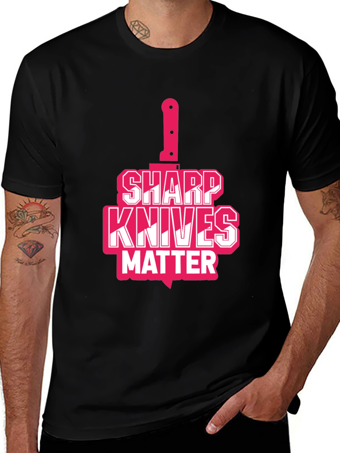 Variant 5 of Sharp Knives Matter Graphic T-Shirt