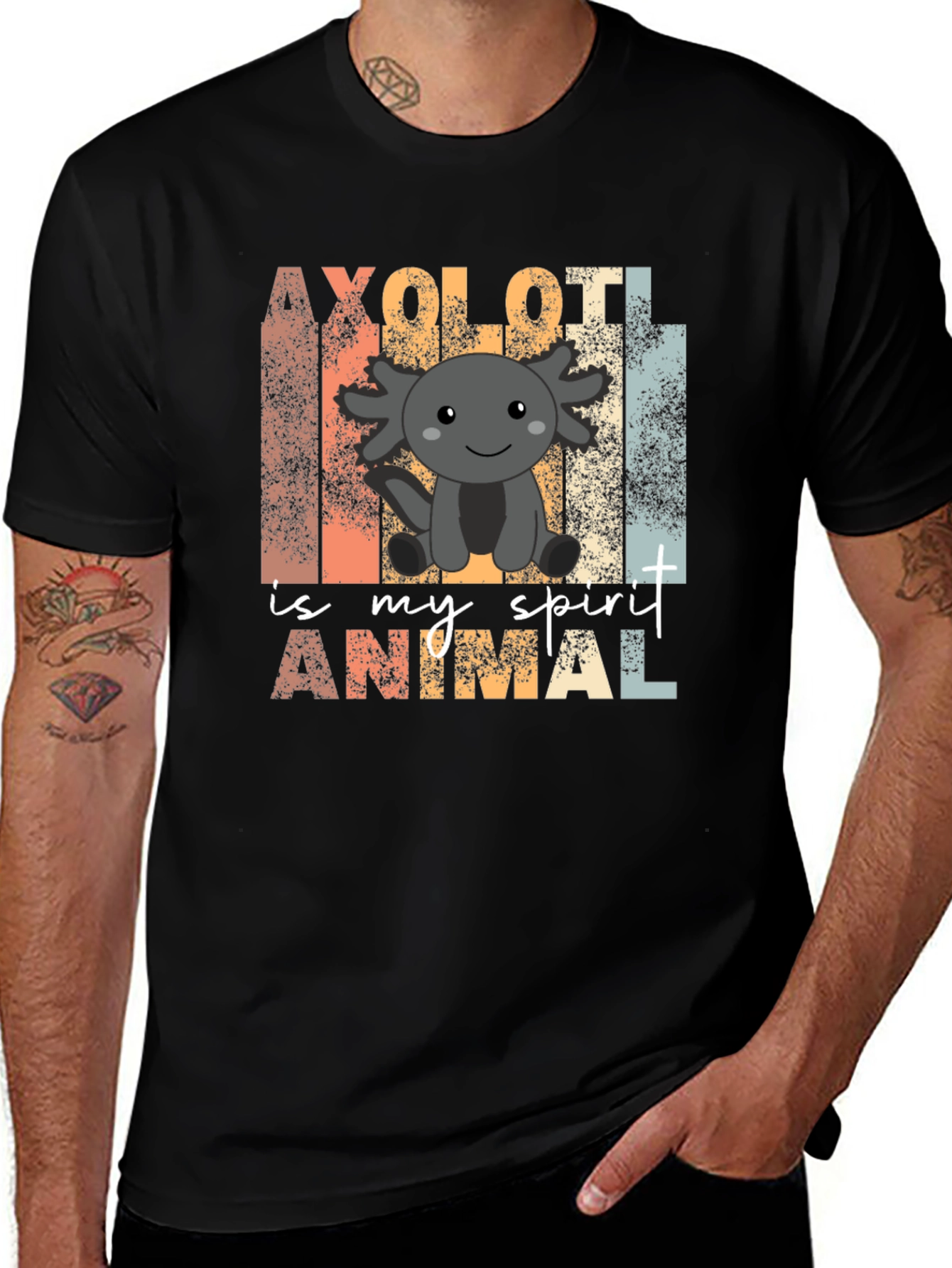Variant 29 of Axolotl Spirit Animal Graphic T-Shirt