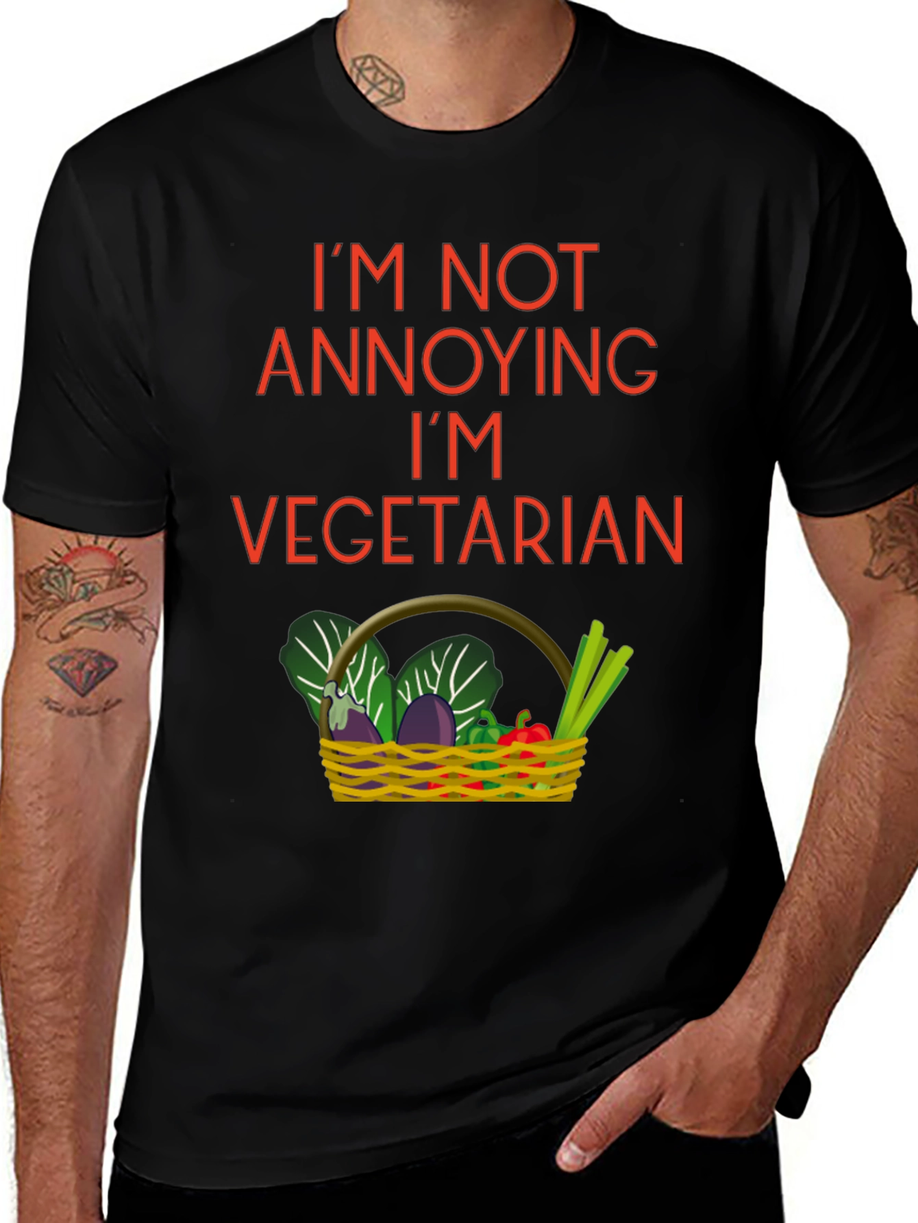 Variant 12 of Vegetarian T-Shirt - Funny Graphic Tee