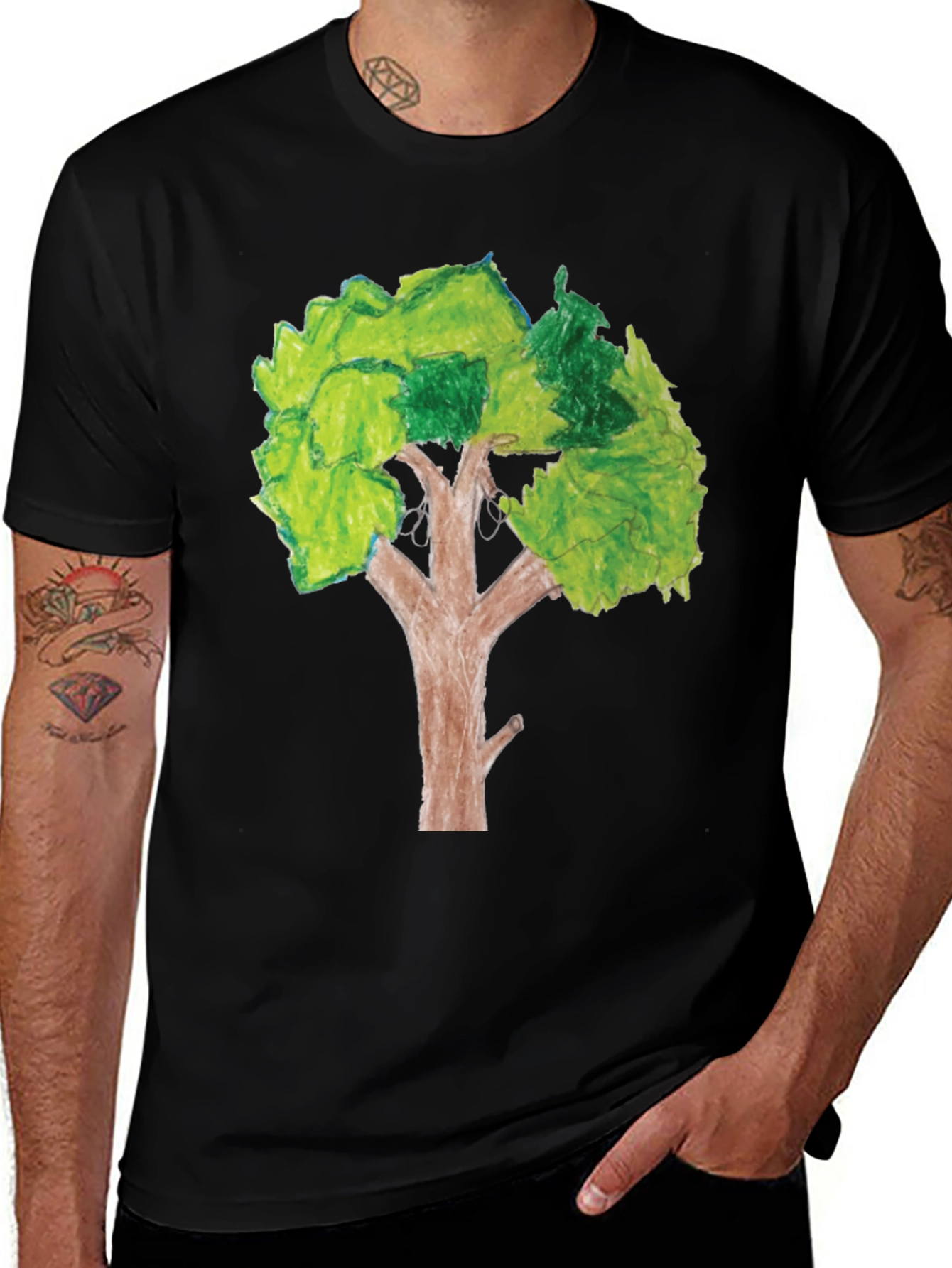 Unique Tree Graphic Tee - Nature Lover's Shirt