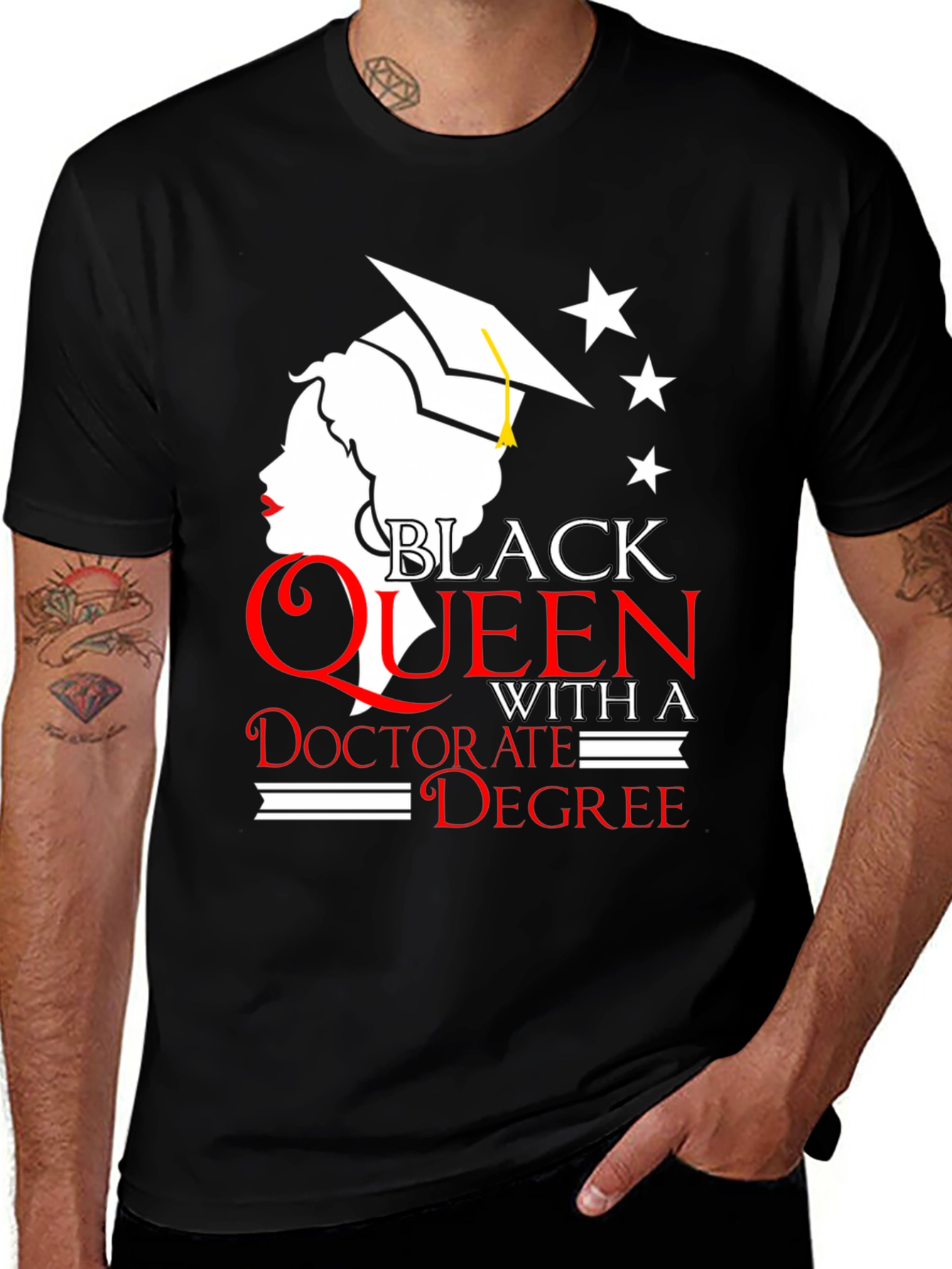 Black Queen Doctorate Degree T-Shirt