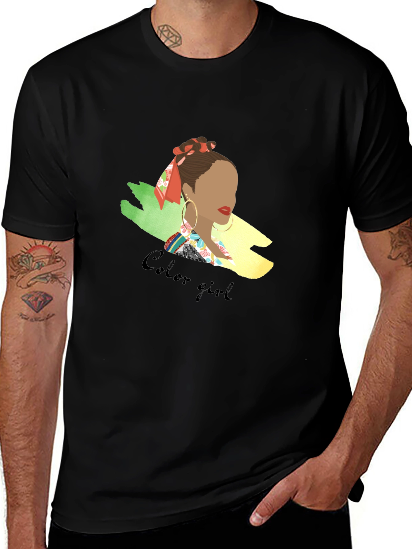 Color Girl Graphic Tee - Stylish Casual Wear