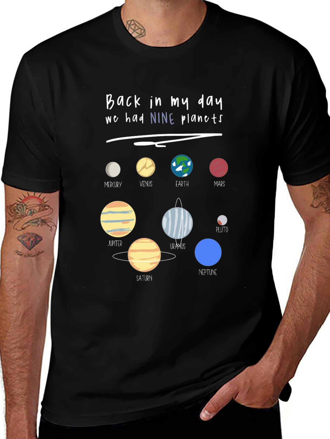 Variant 13 of Nine Planets Graphic Tee