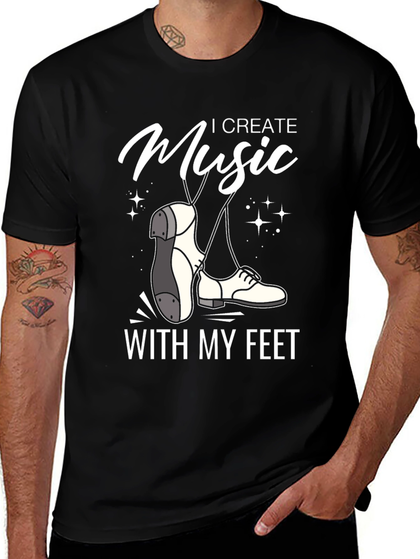 Variant 13 of Tap Dance T-Shirt: I Create Music with My Feet