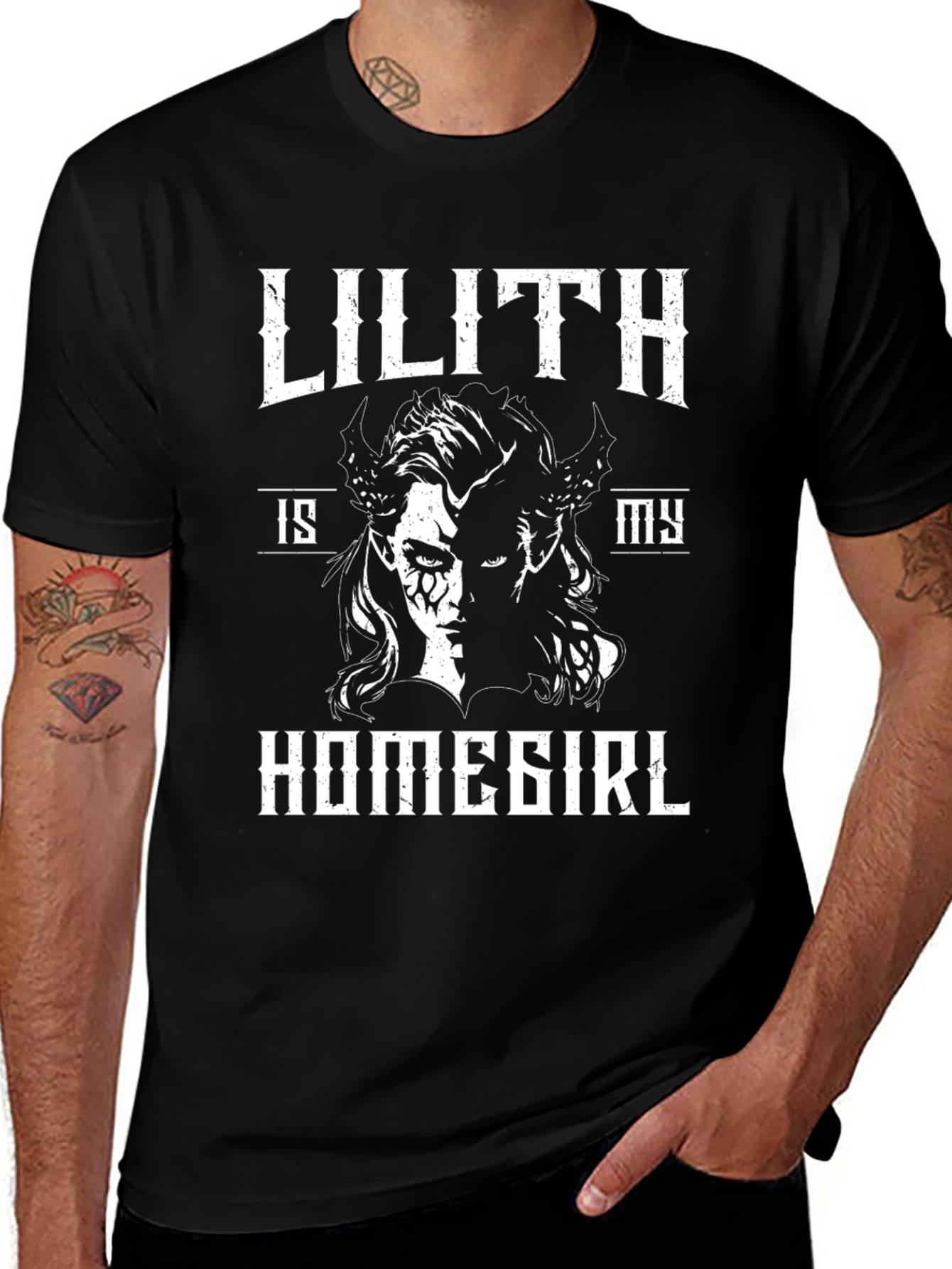 Lilith Homegirl Graphic Tee - Dark Humor T-Shirt