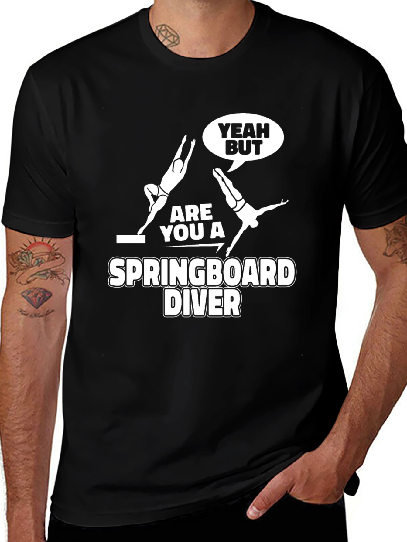 Variant 8 of Springboard Diver T-Shirt - Funny Diving Apparel