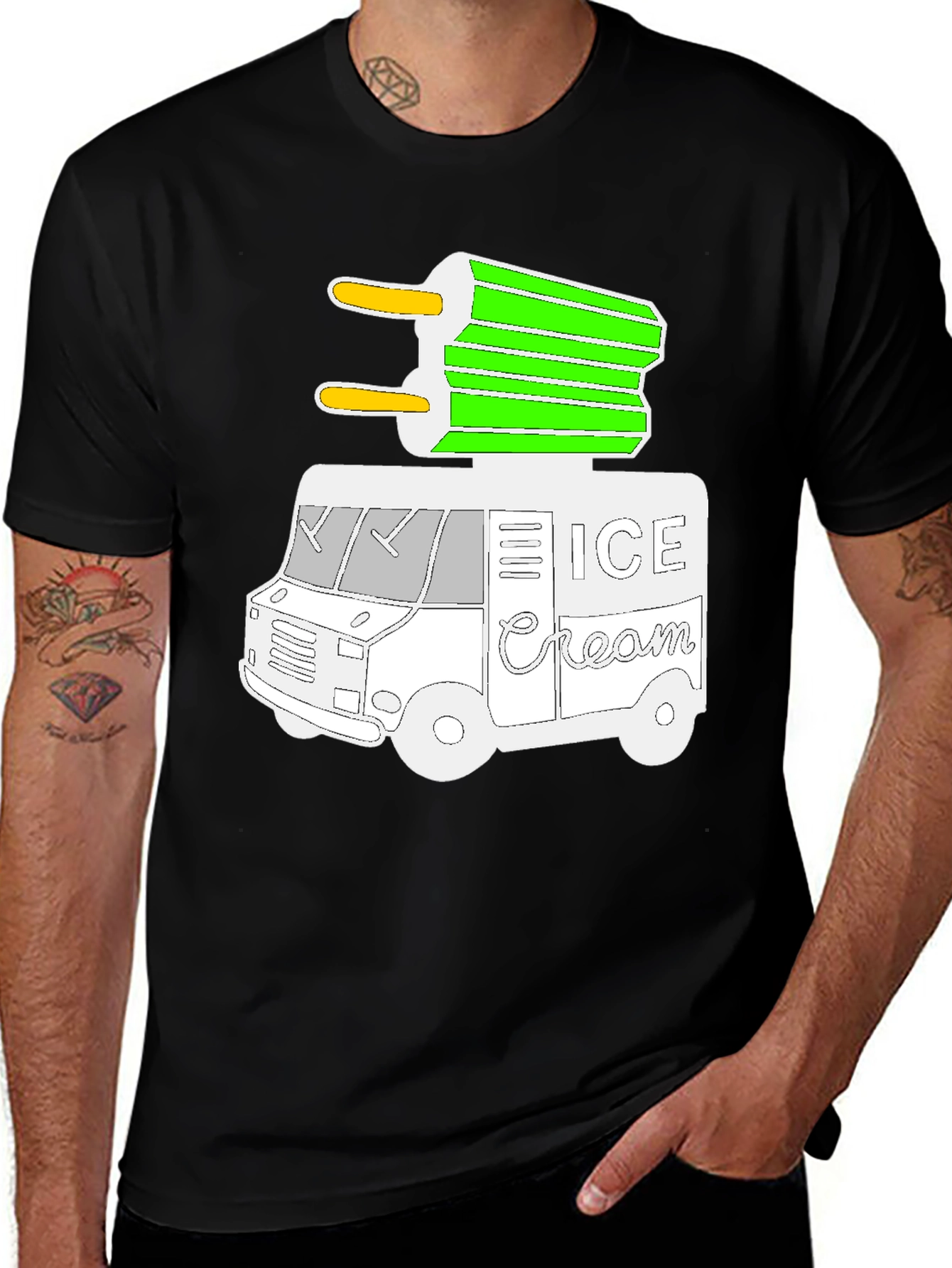 Variant 27 of Ice Cream Truck Graphic T-Shirt