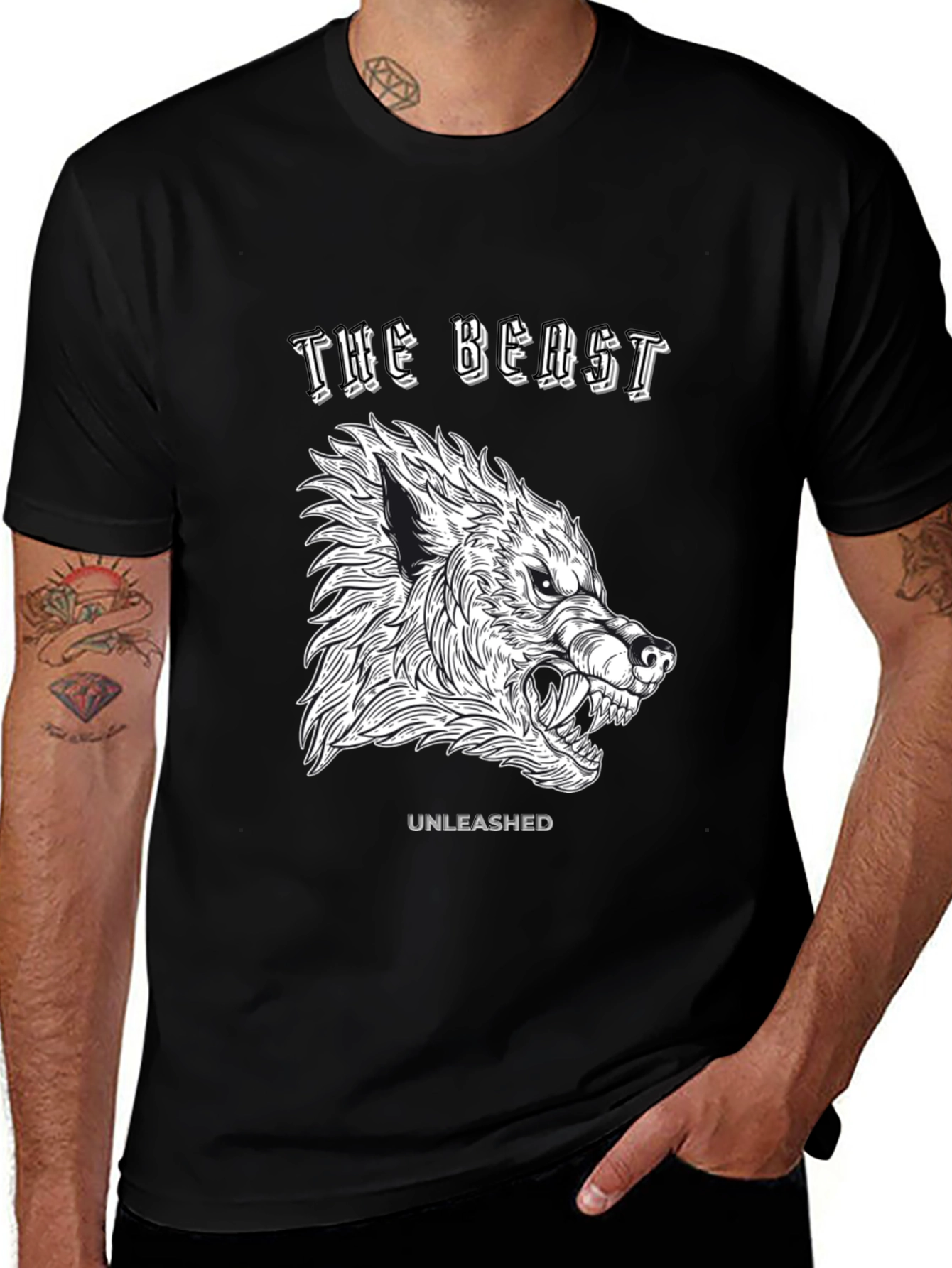 The Beast Unleashed Graphic T-Shirt - Black
