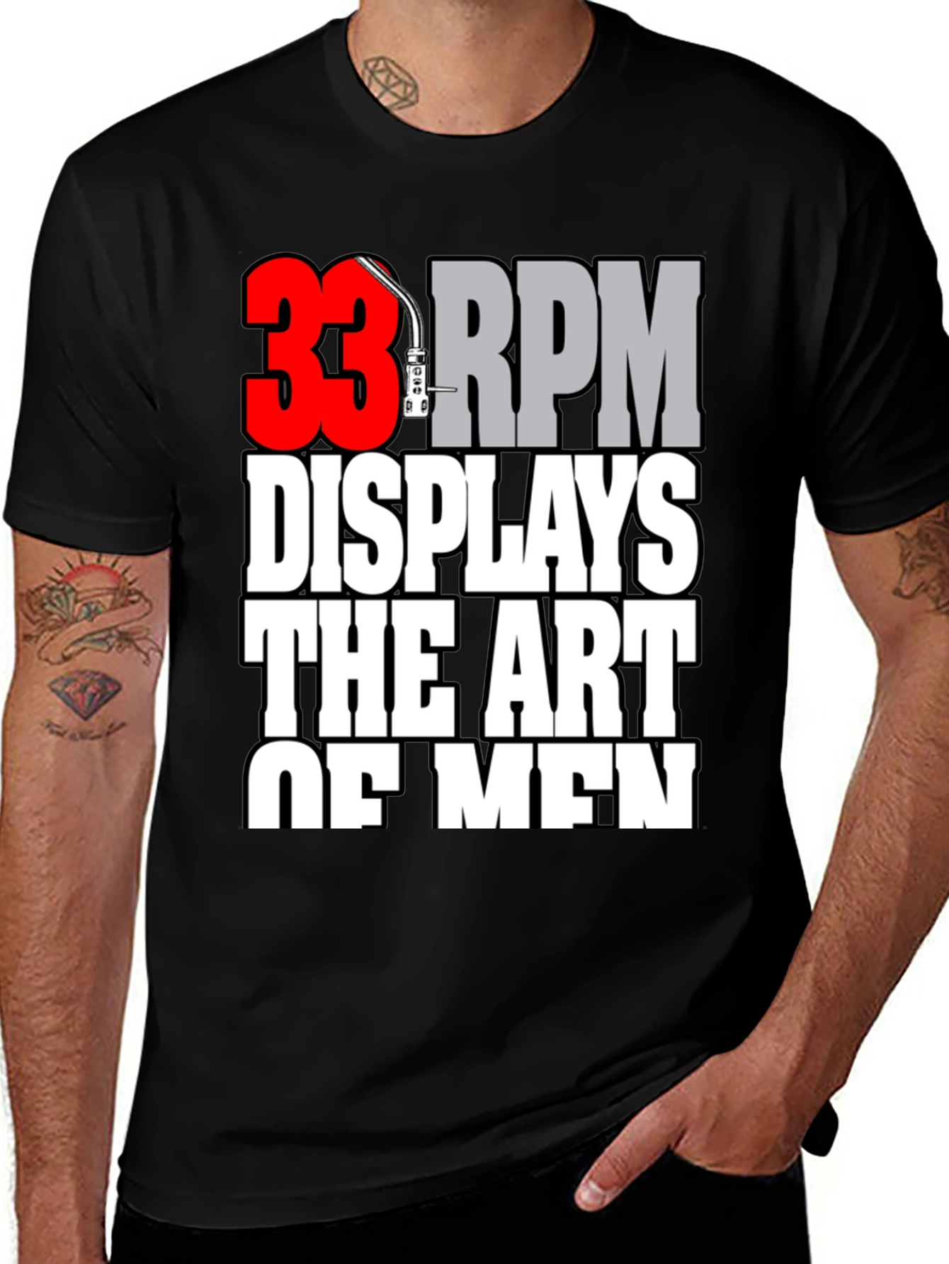 Variant 19 of 33 RPM Displays The Art of Men Graphic T-Shirt