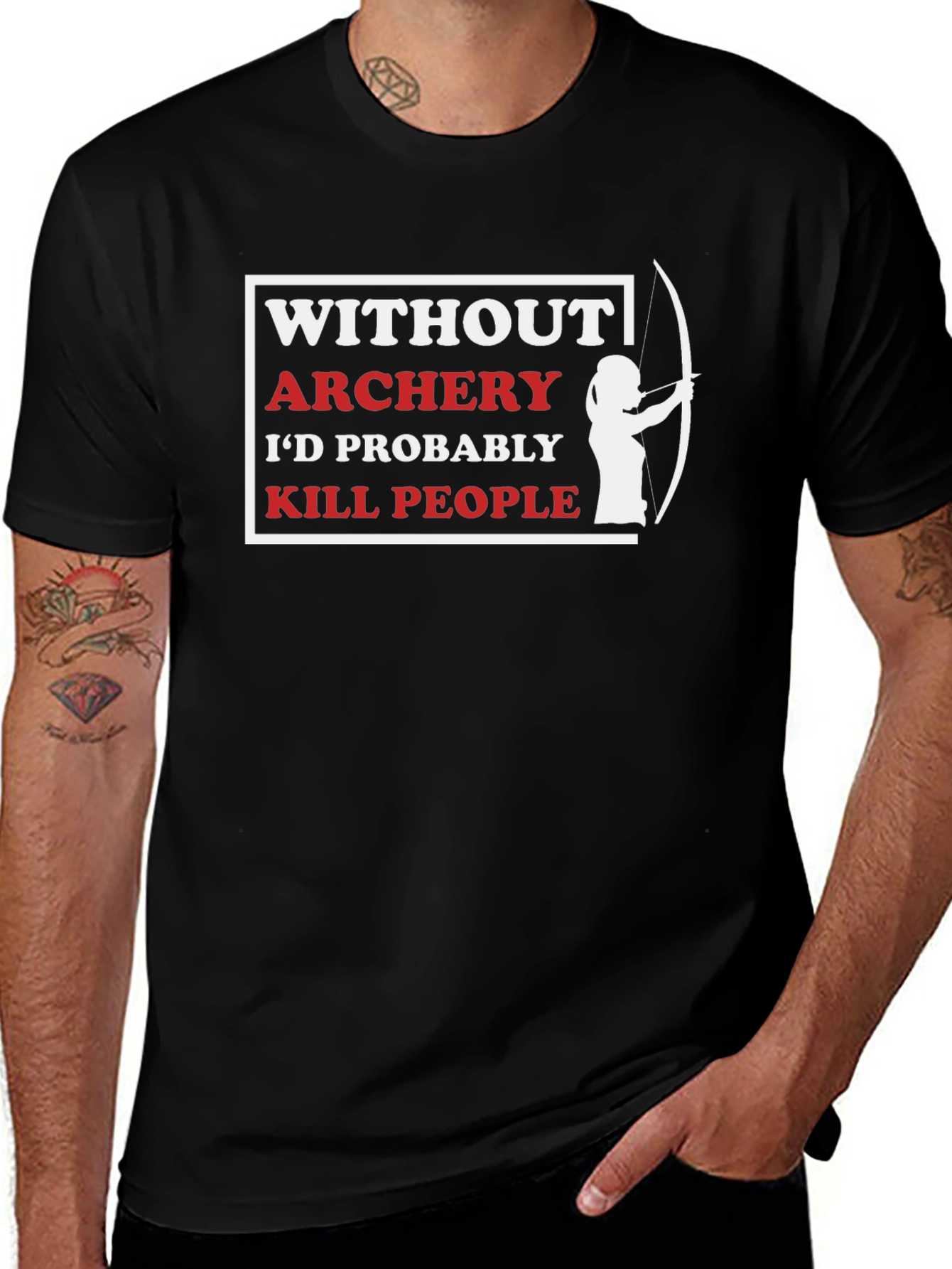 Variant 16 of Archery Humor T-Shirt