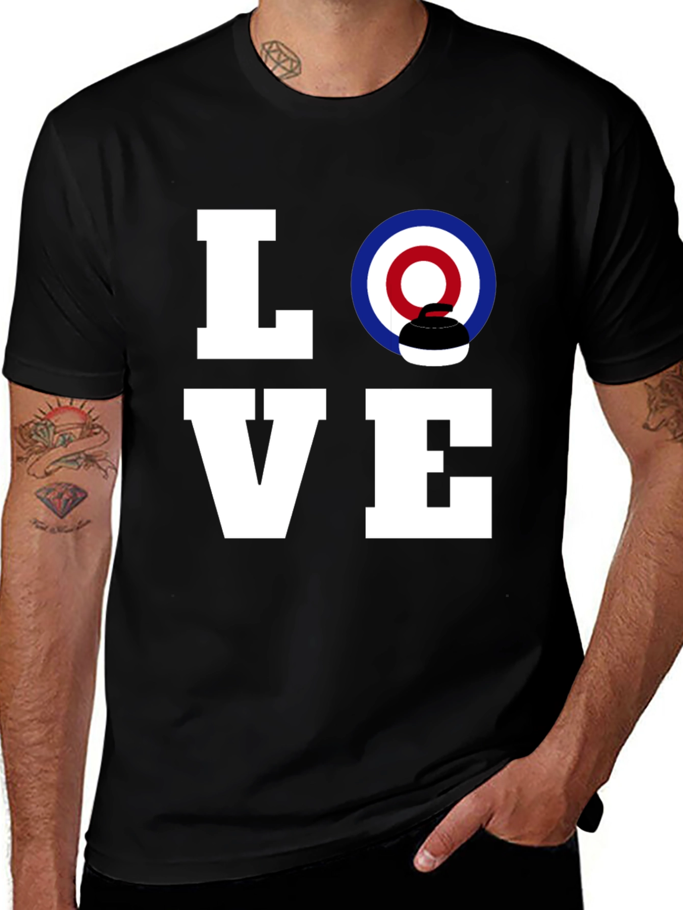 Variant 7 of Love Curling T-Shirt - Unique Graphic Tee