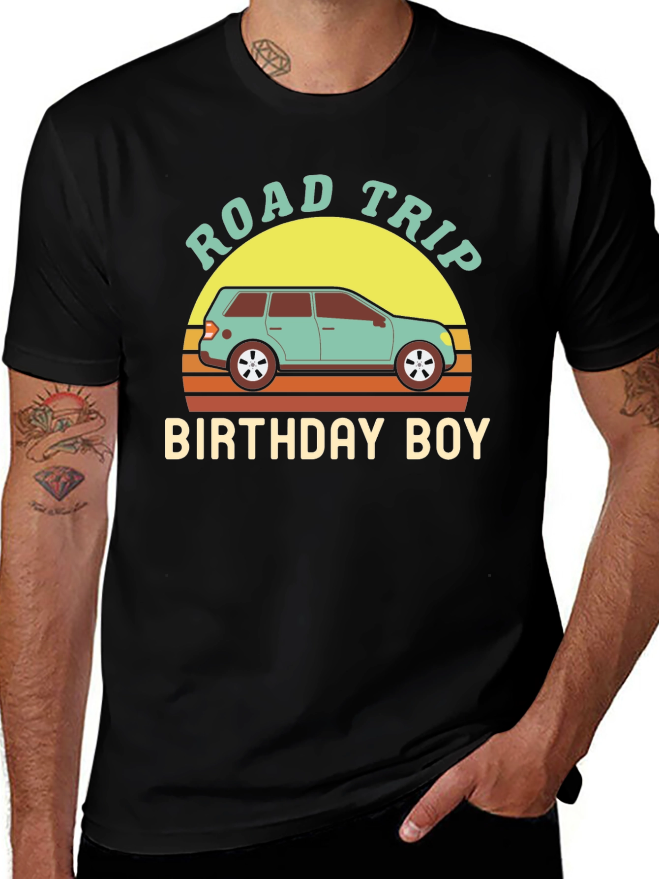 Variant 3 of Road Trip Birthday Boy Graphic T-Shirt