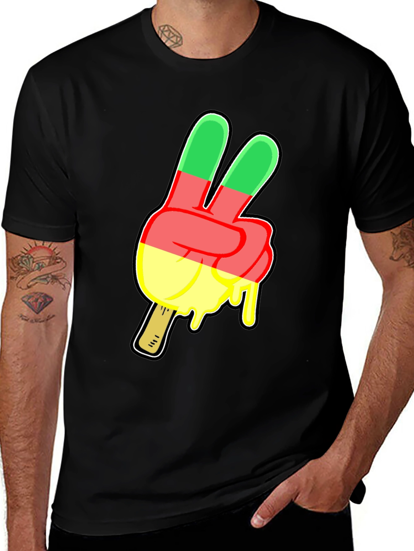 Variant 25 of Peace Sign Ice Cream T-Shirt