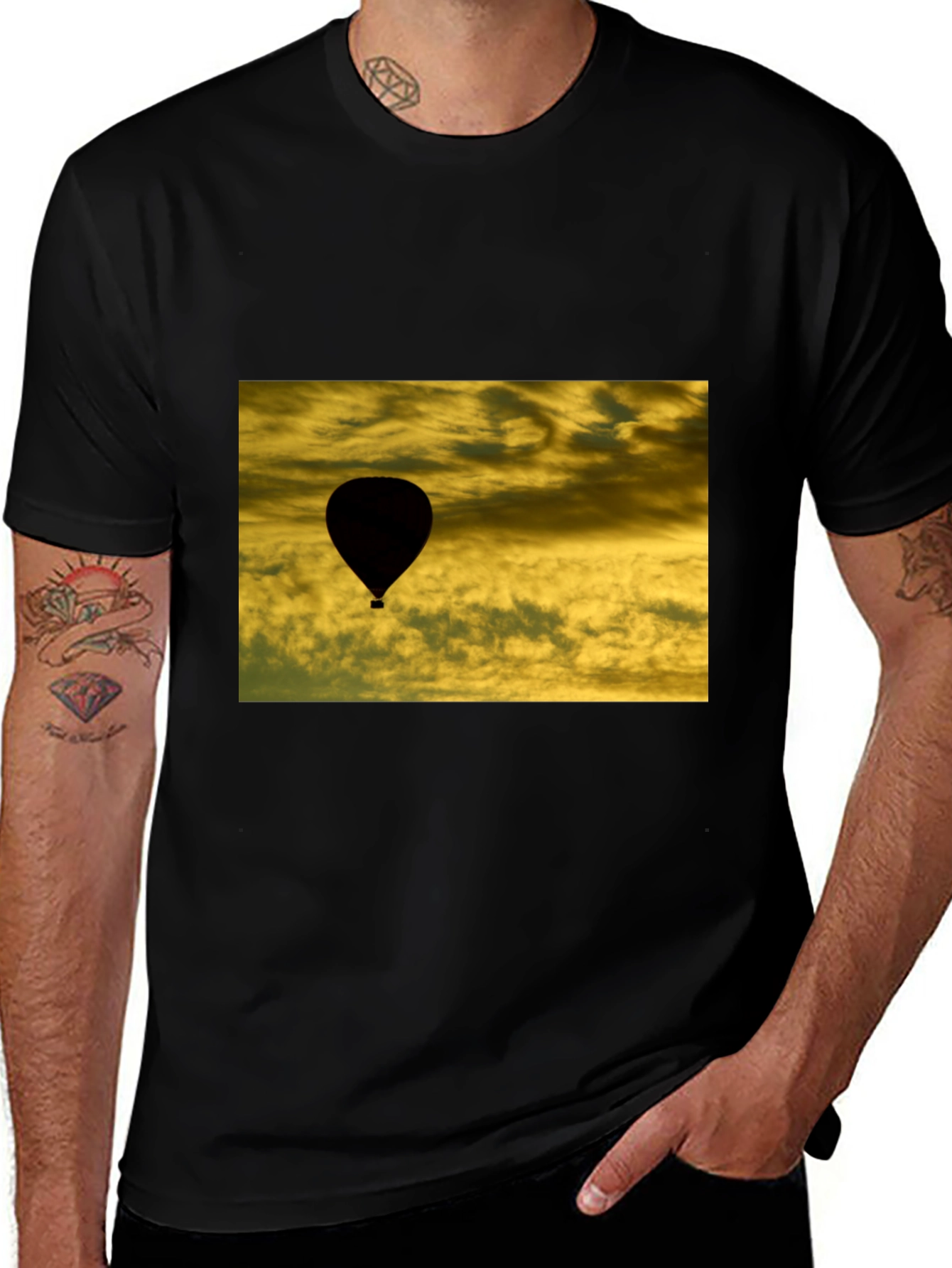 Variant 22 of Hot Air Balloon Silhouette T-Shirt