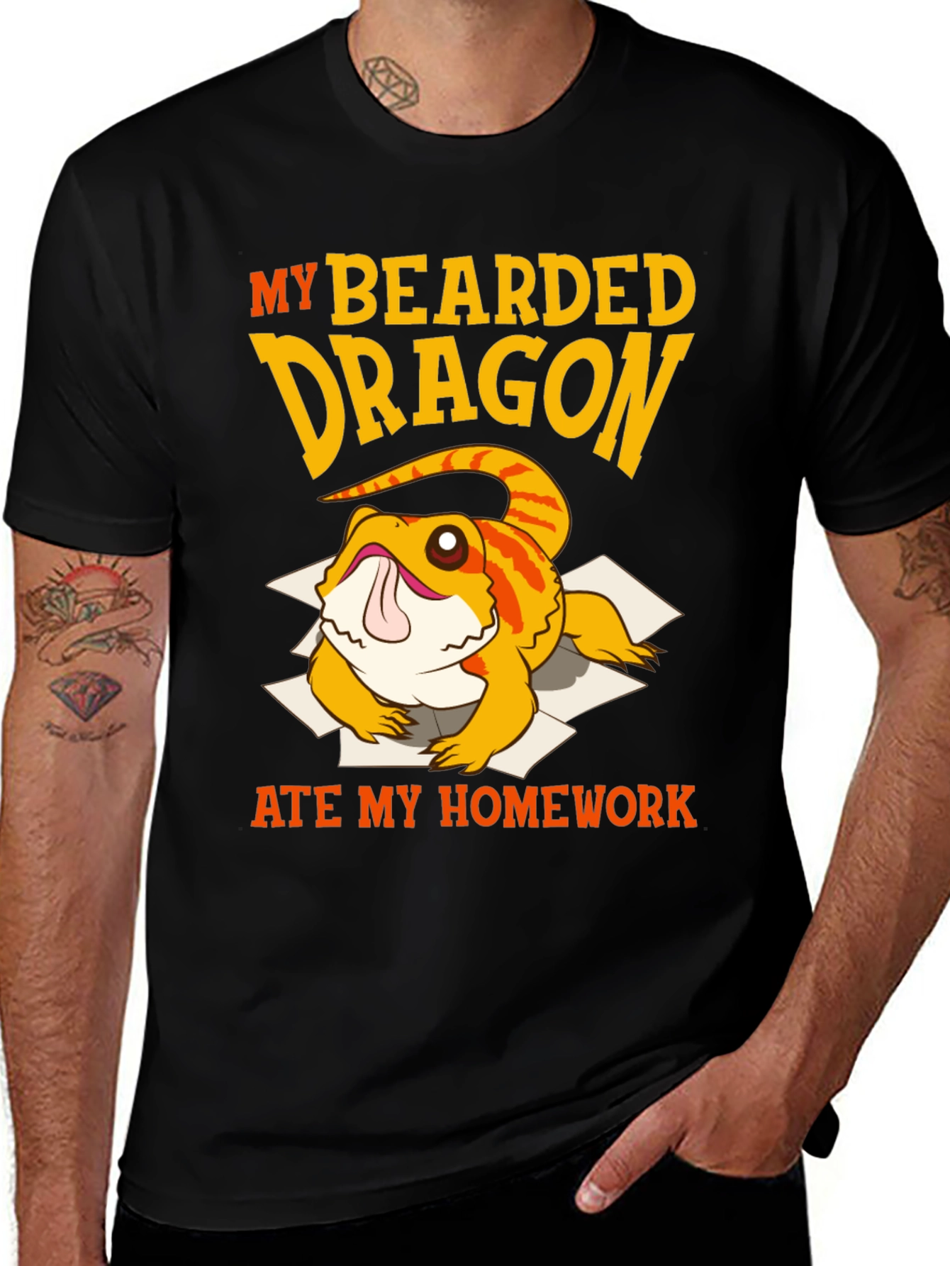 Variant 30 of Bearded Dragon Homework T-Shirt