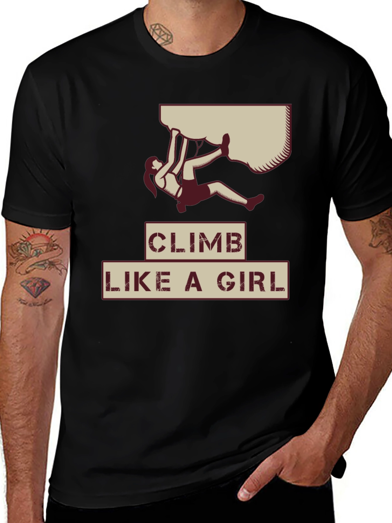Variant 3 of Climb Like a Girl Graphic Tee