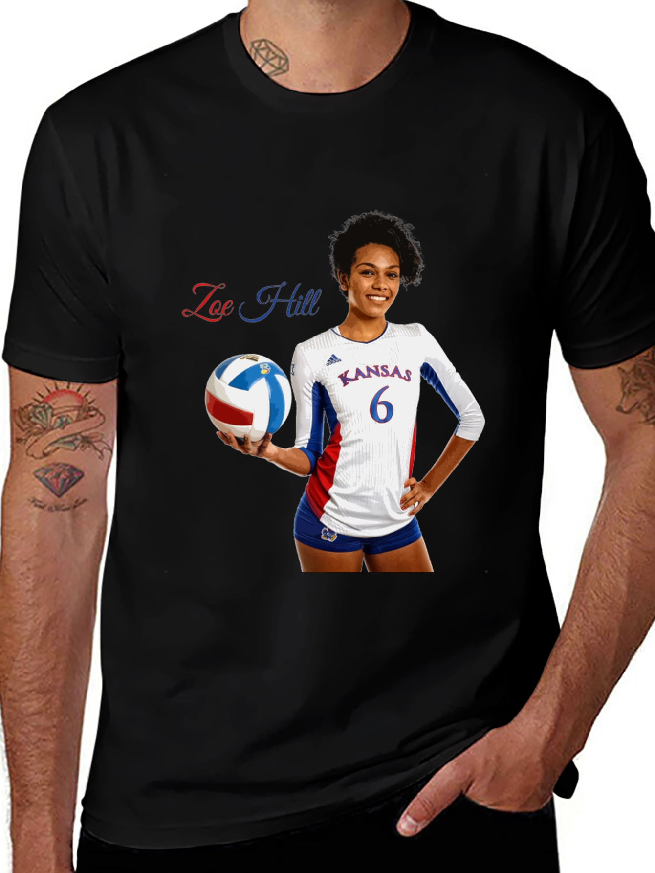 Variant 6 of Zoe Hill Volleyball Fan T-Shirt
