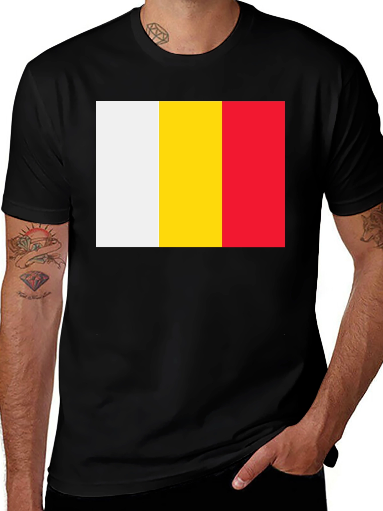 Variant 24 of Belgium Flag Graphic T-Shirt - Stylish Design