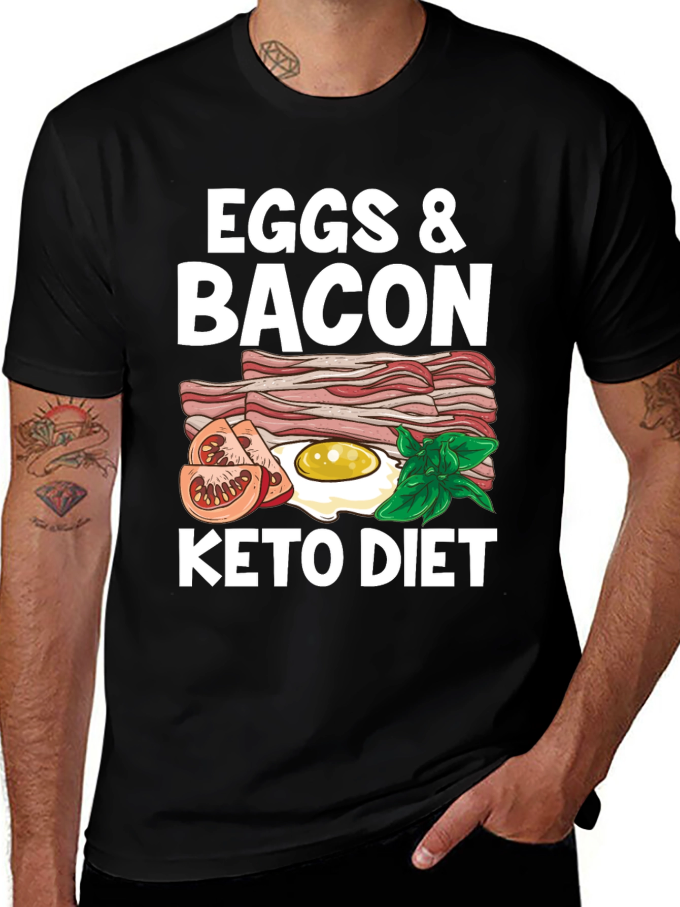 Variant 10 of Eggs & Bacon Keto Diet T-Shirt