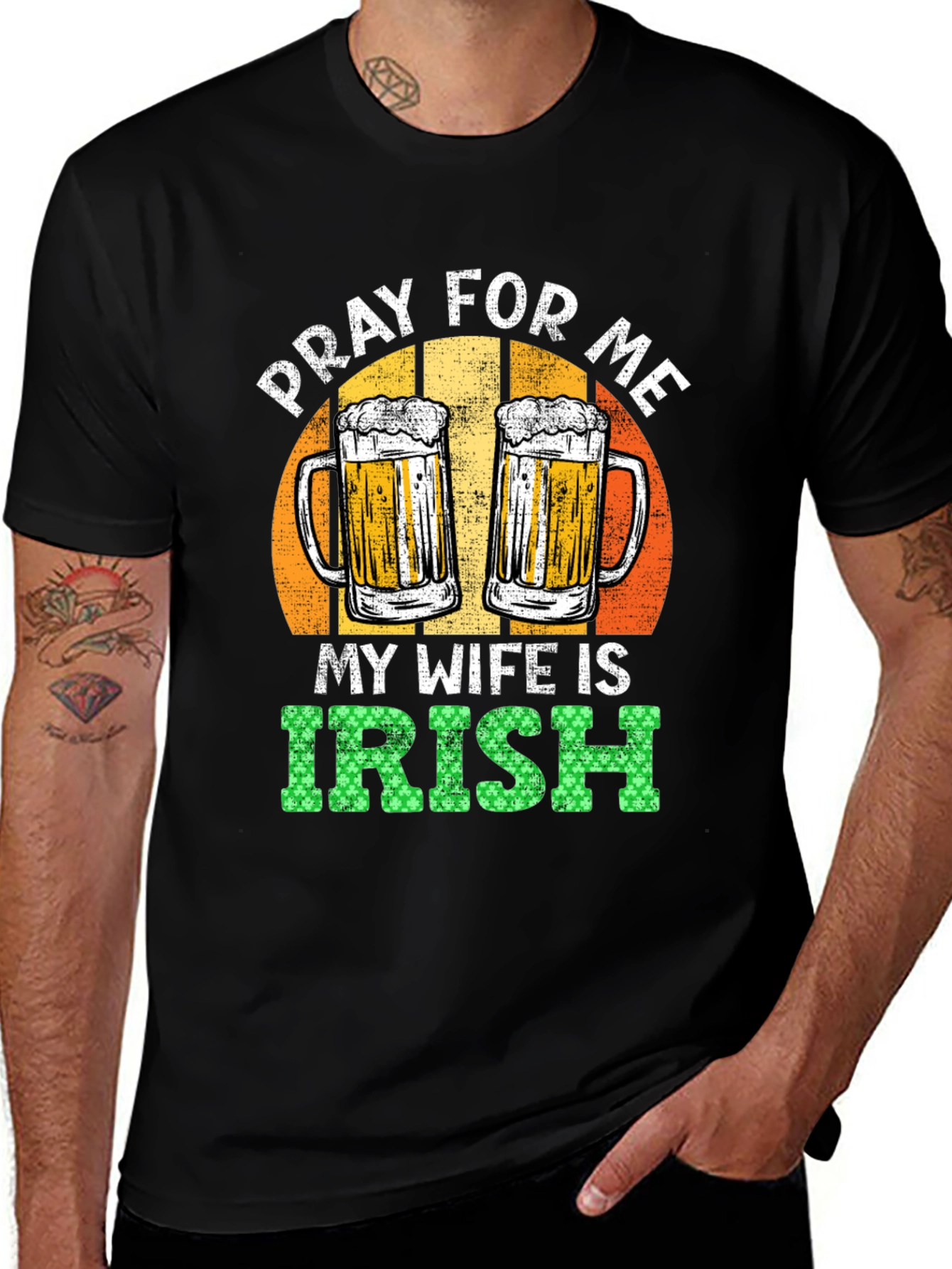 Variant 24 of Pray For Me My Wife Is Irish T-Shirt