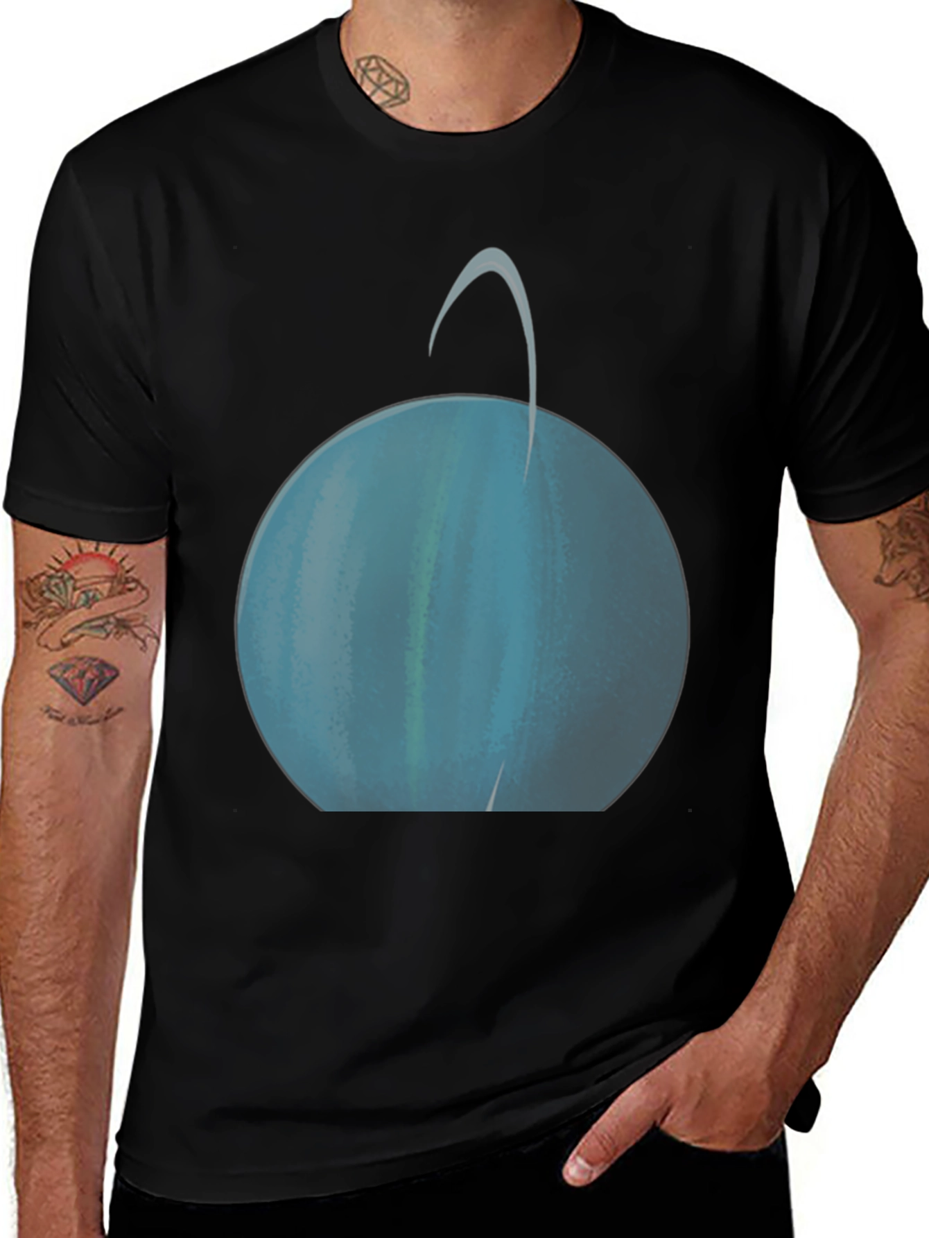 Uranus Graphic Tee - Space Planet T-Shirt